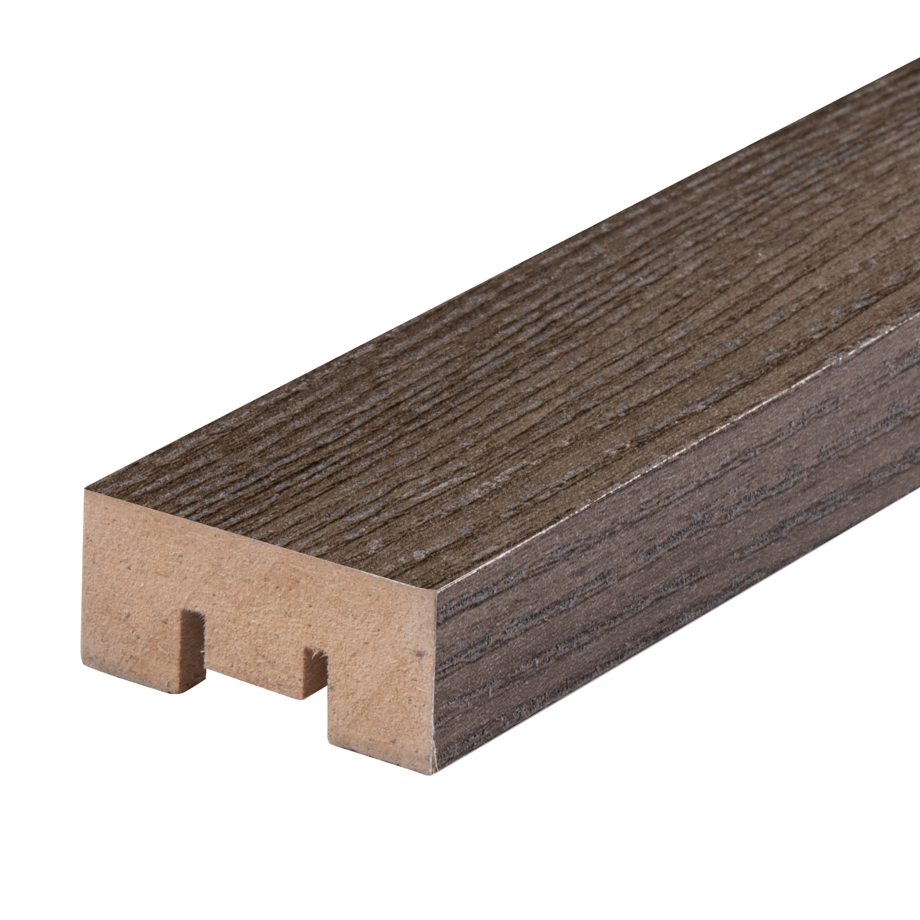 Изображение товара Рейка 2700x16x35 мм МДФ цвет ясень темный Изображение товара Рейка 2700x16x35 мм МДФ цвет ясень темный