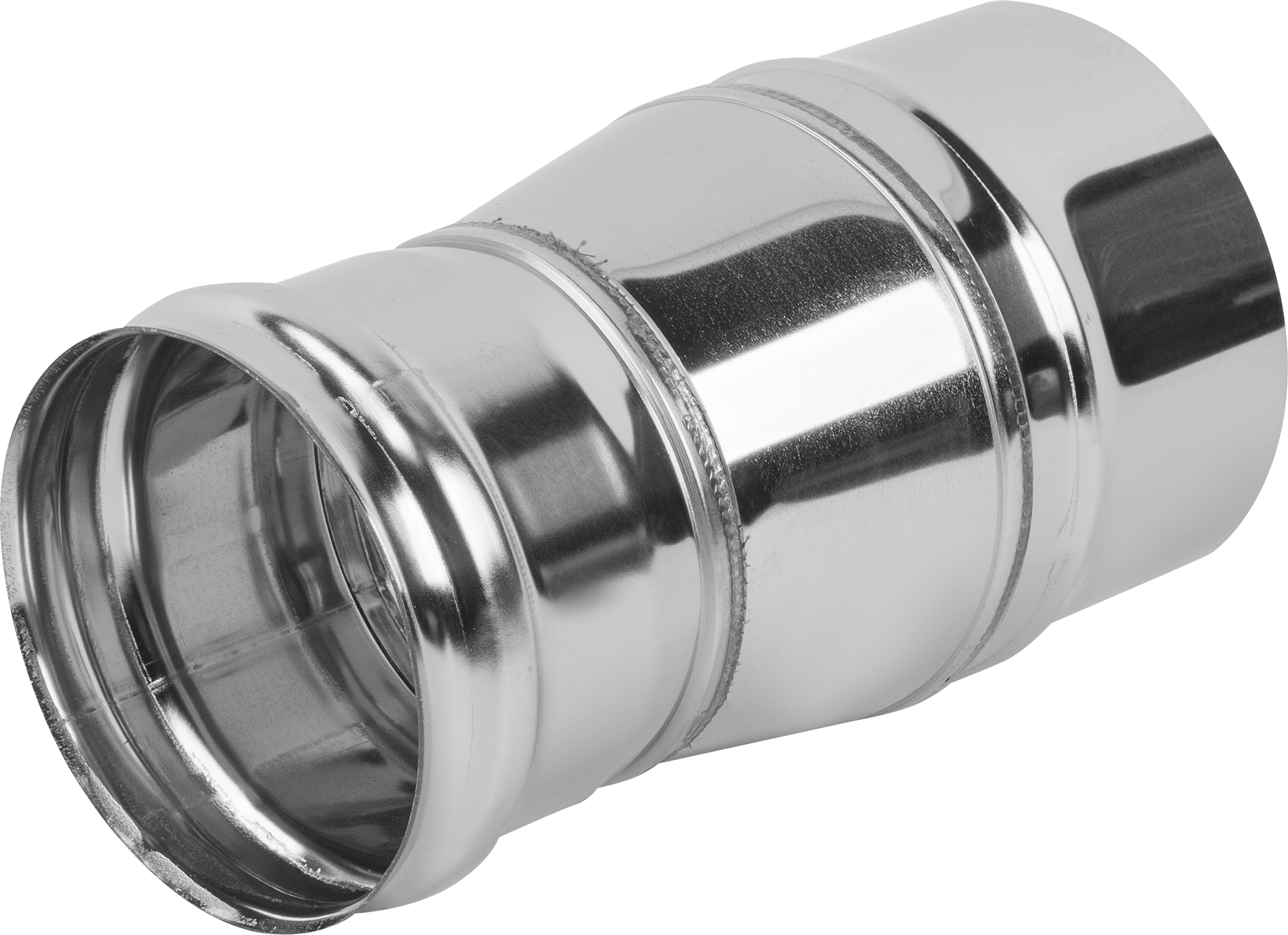 Изображение товара Переходник для дымохода Металлик и Ко ø 100-115 мм нержавеющая сталь