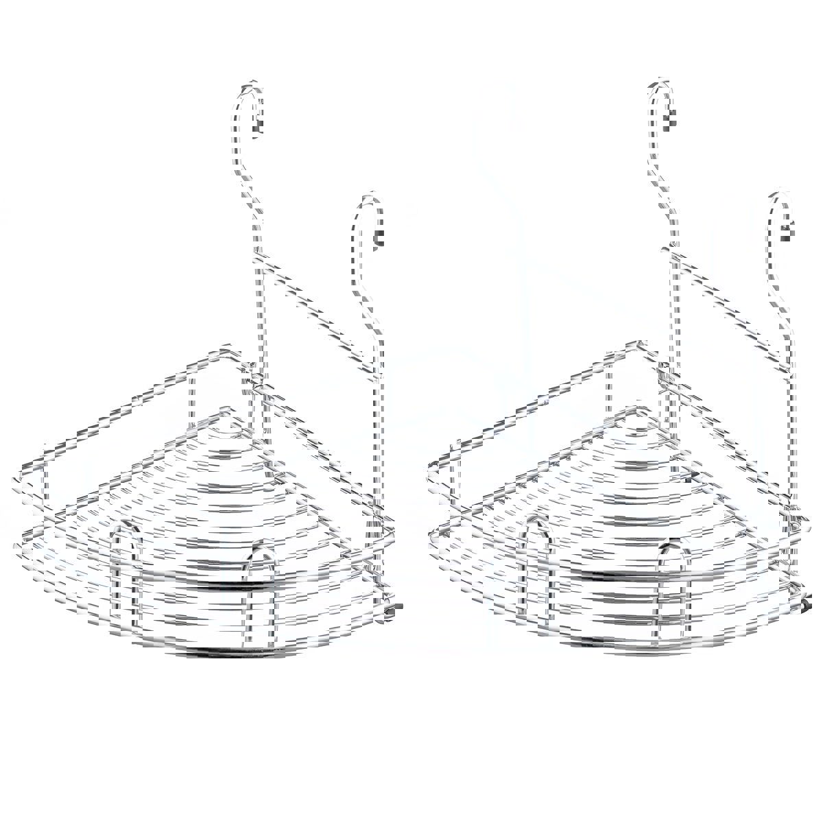 Изображение товара Угловая полка на рейлинг 250x270x240 мм Big House 48351 для кухни