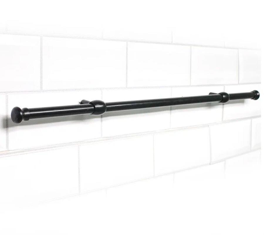 Изображение товара Кухонный рейлинг Big House BL1200BK-R 120x1.6x1.6 см Металл цвет черный