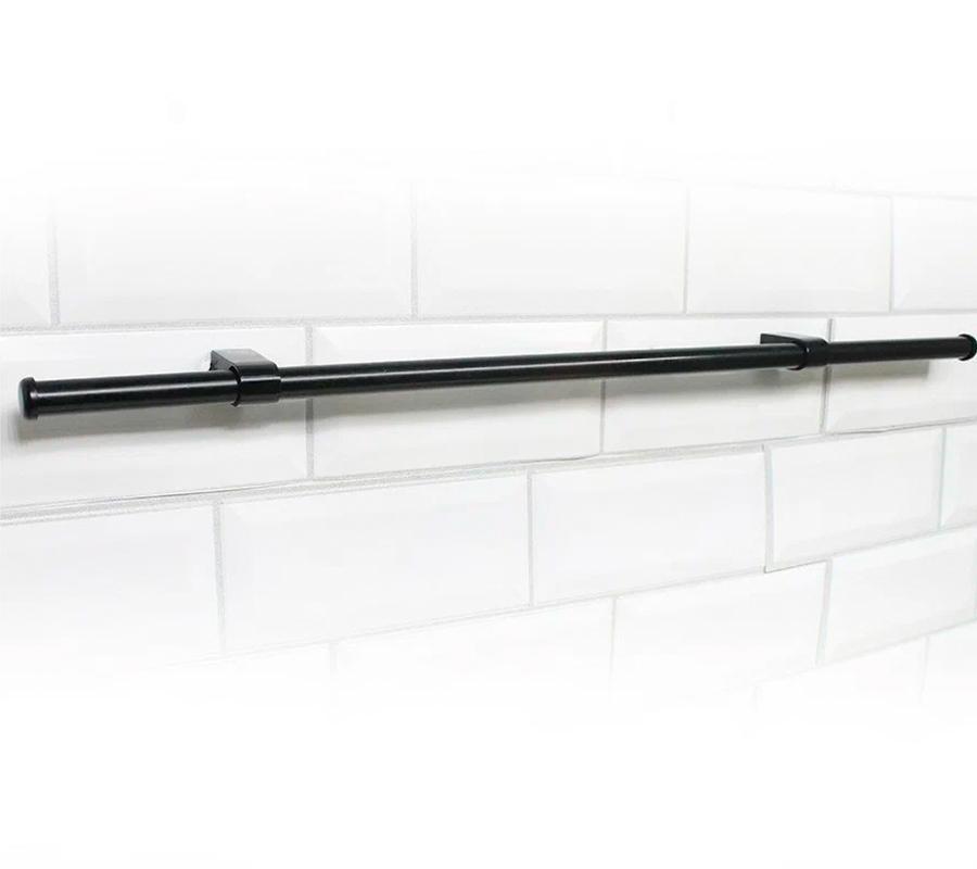 Изображение товара Кухонный рейлинг Big House BL600BK-M- 60x1.6x1.6 см Металл цвет черный