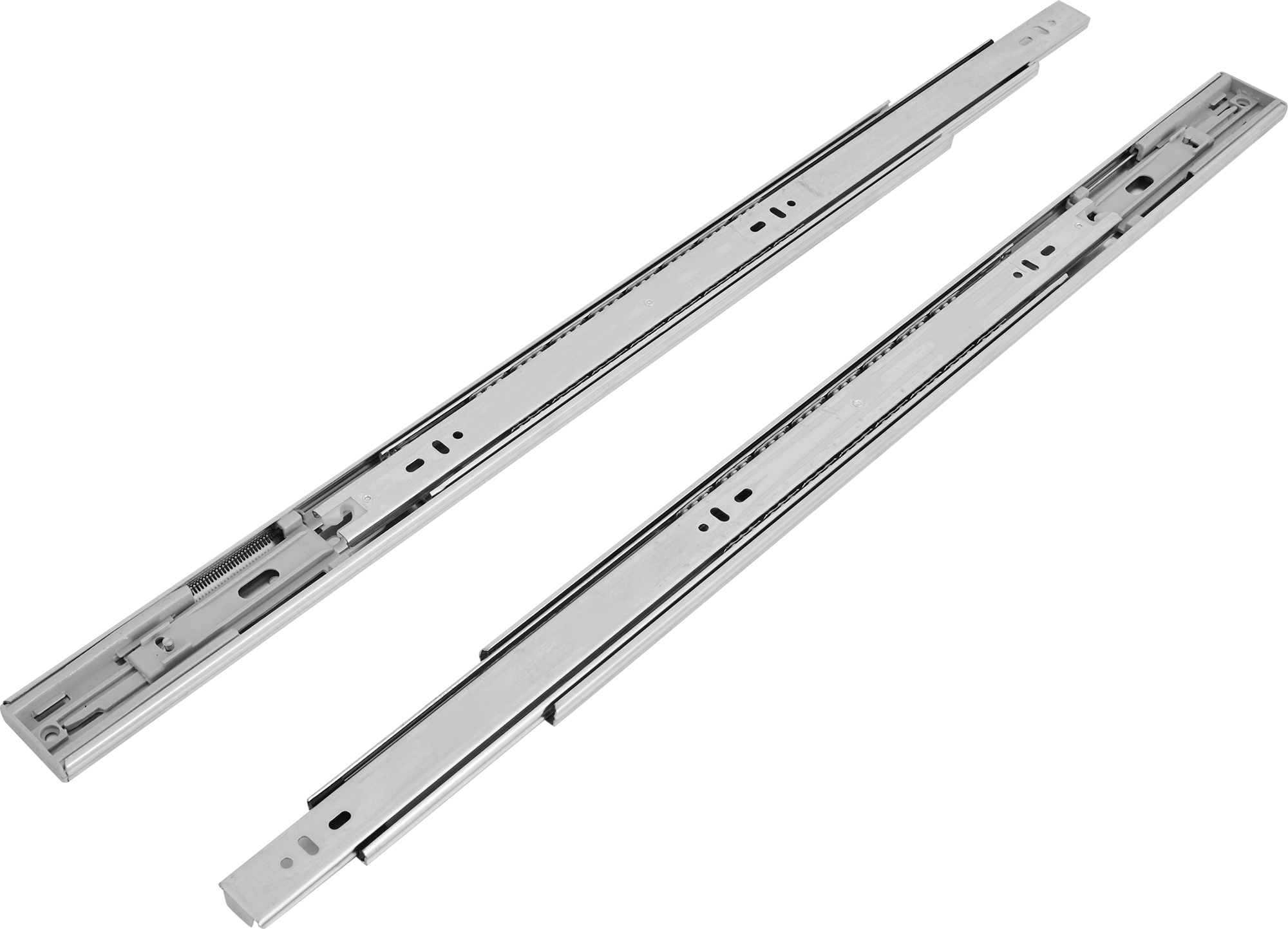 Комплект шариковых направляющих полного выдвижения EDS Chrome Y8114 с доводчиком 45/550 мм сталь, цвет серебро