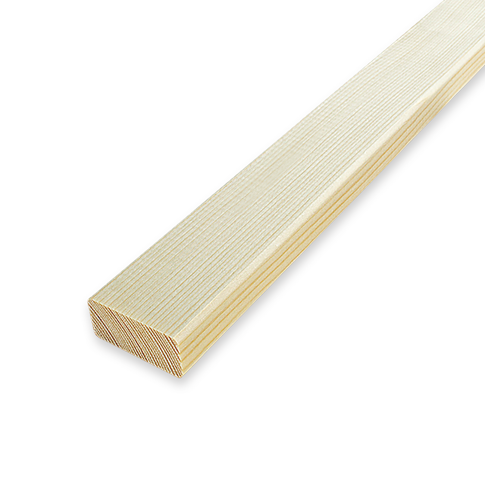 Декоративный брусок сращенный 19x40x3000 мм хвоя сорт Экстра прямой с фаской угла