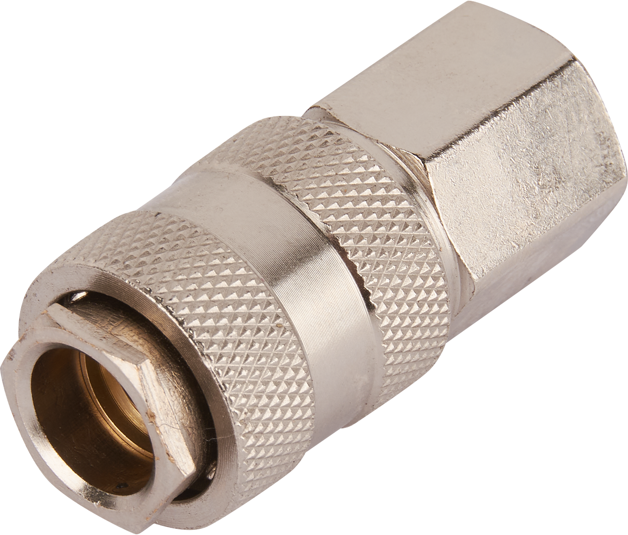 Изображение товара Переходник для компрессора Elitech 0704.018200 1/4 М никелированное соединение