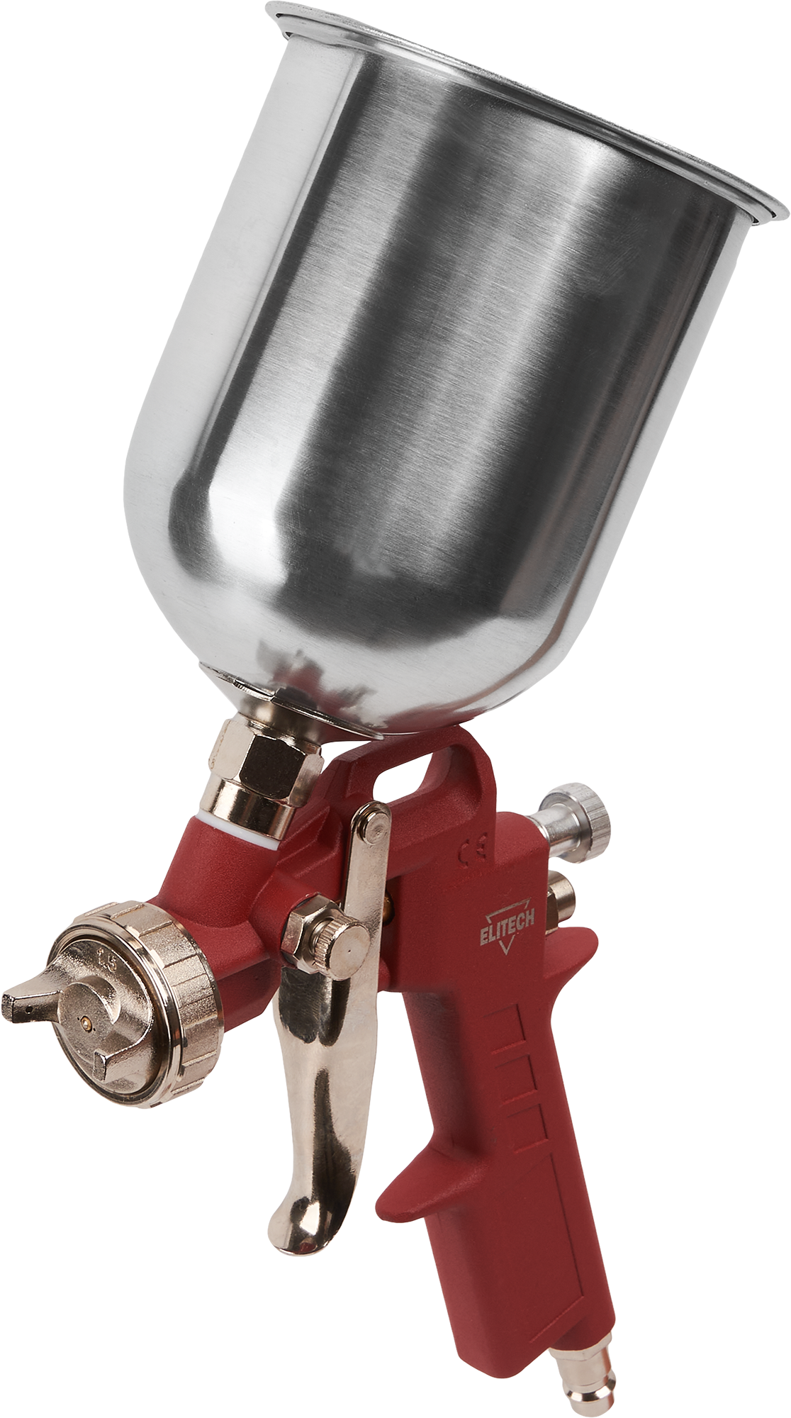 Краскораспылитель пневматический Elitech HP верхний стальной бак 226 л/мин 0.6 л