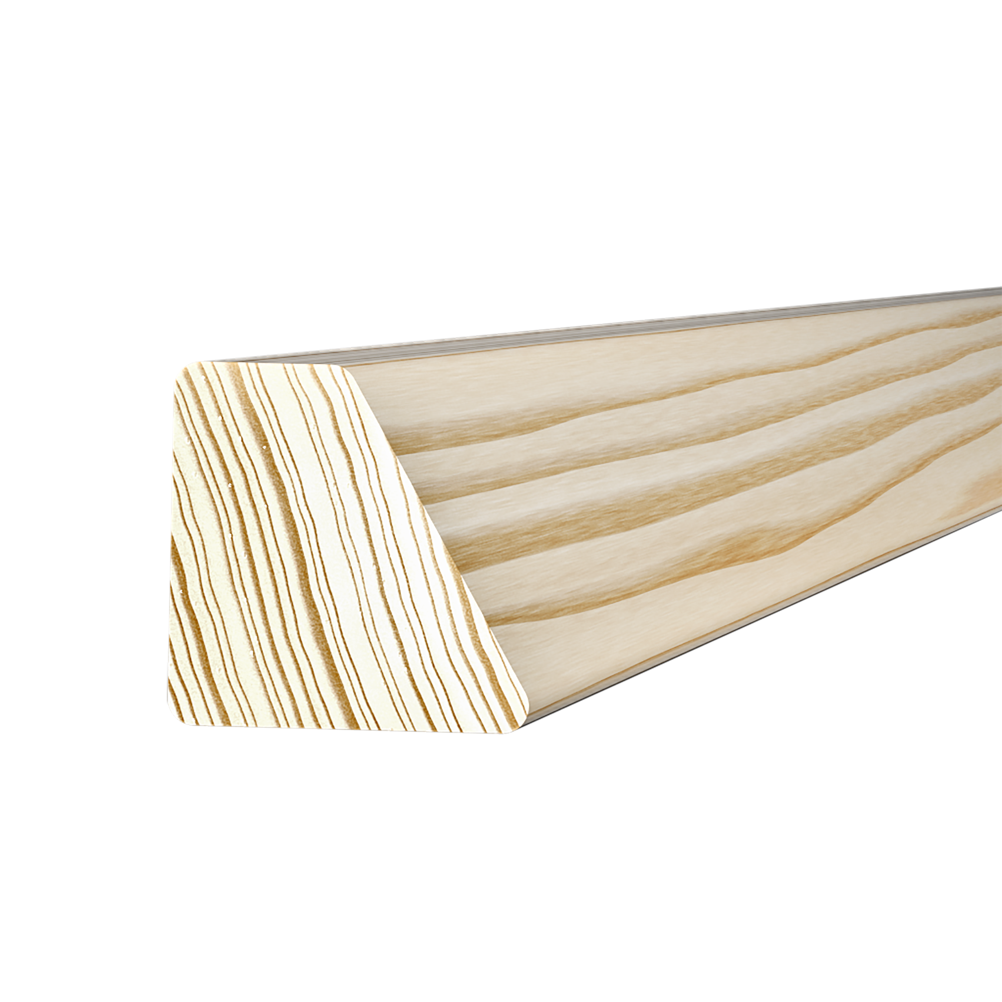 Изображение товара Брусок скошенный сращенный 40x40x3000 мм хвоя сорт Экстра без сучков