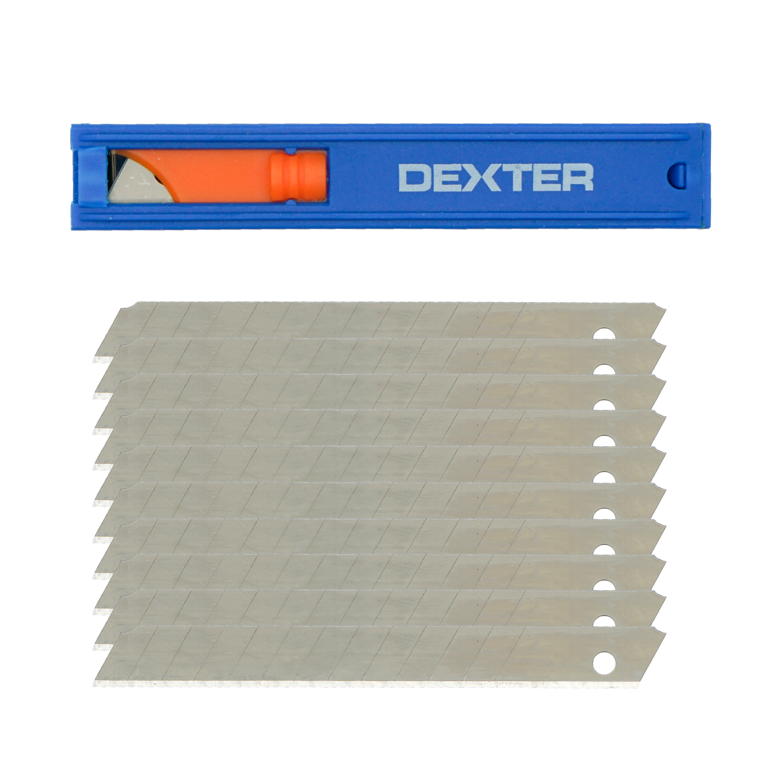 Изображение товара Лезвие универсальное Dexter 9 мм, 10 шт - сменное полотно для ножей