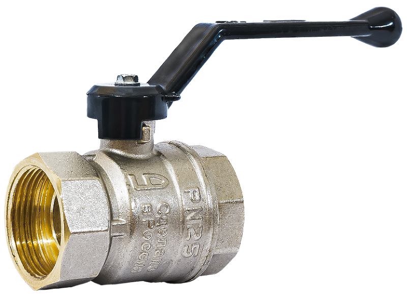 Кран шаровой прямой LD DN20 PN40 3/4" ВР латунь ручка рычаг