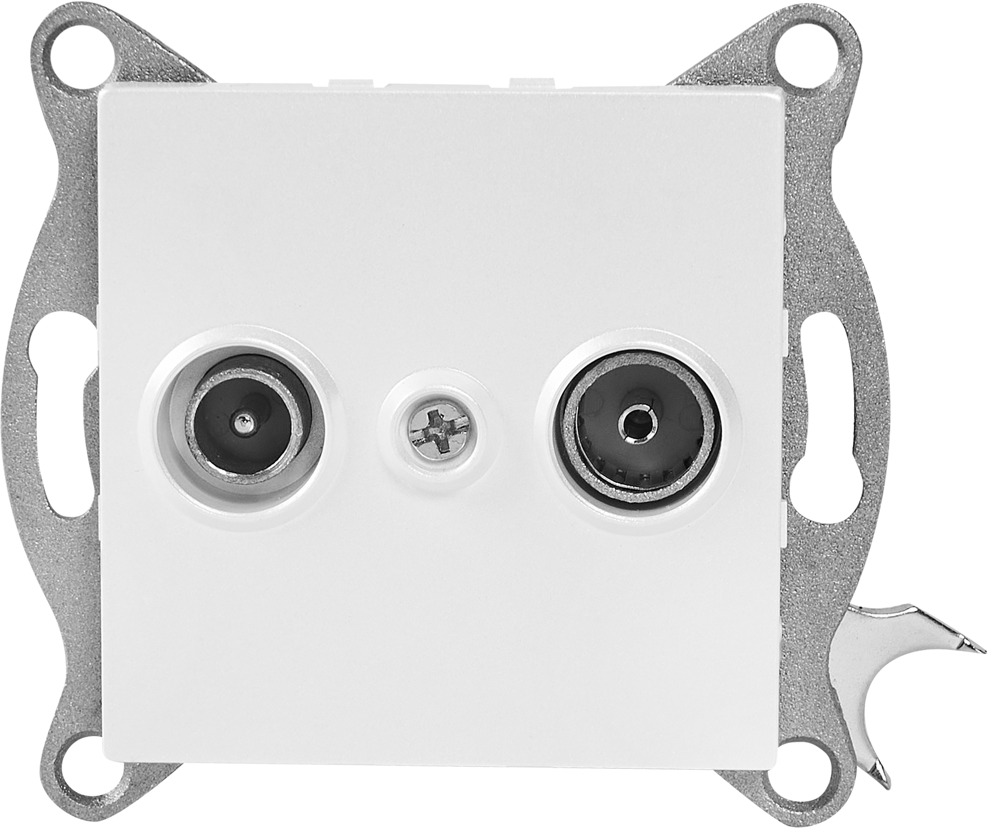 Изображение товара Розетка ТВ спутник встраиваемая Gusi Electric Ugra жемчужный 1 пост