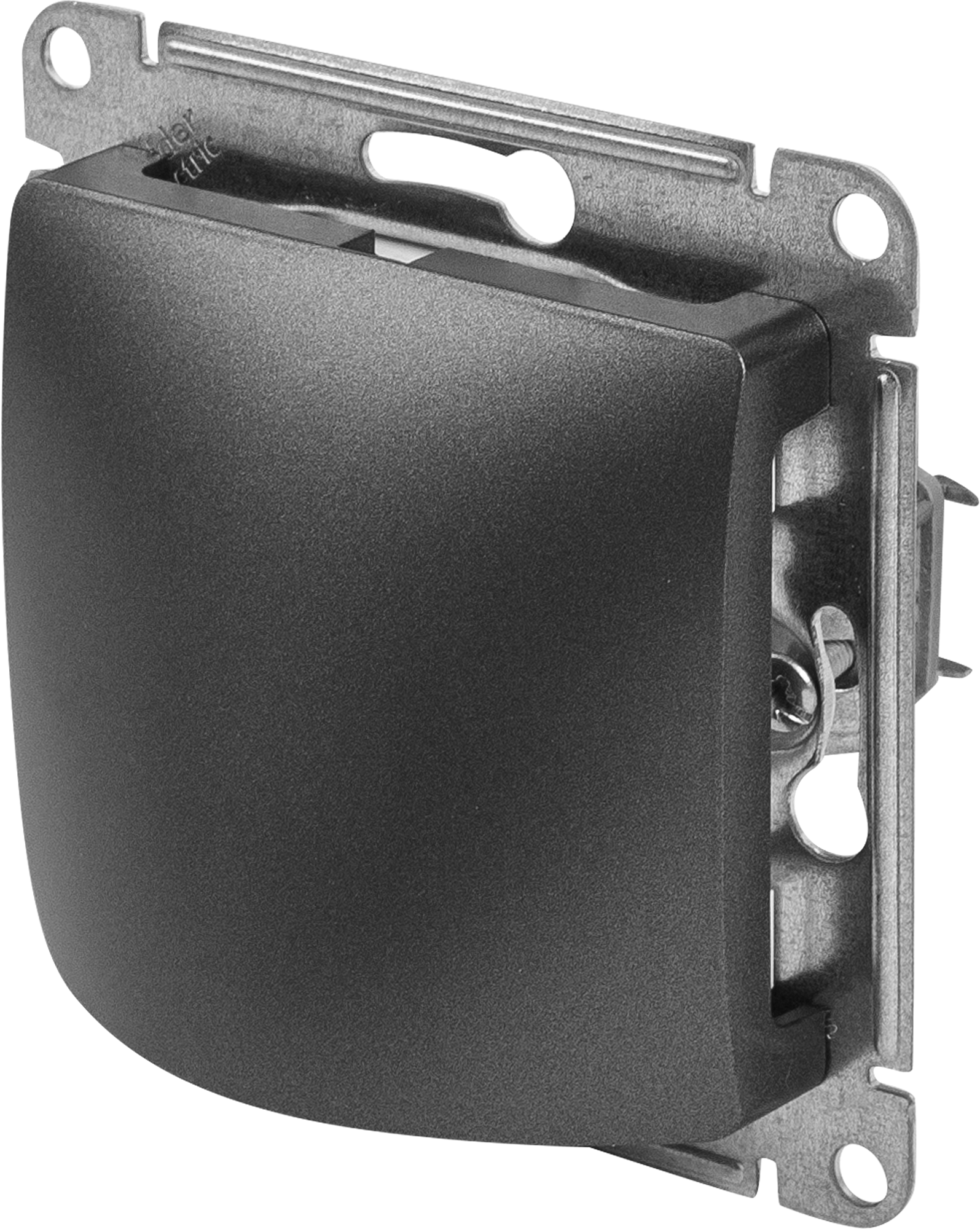 Вывод кабеля Systeme Electric Glossa GSL001399 70.8 мм цвет графит - 1