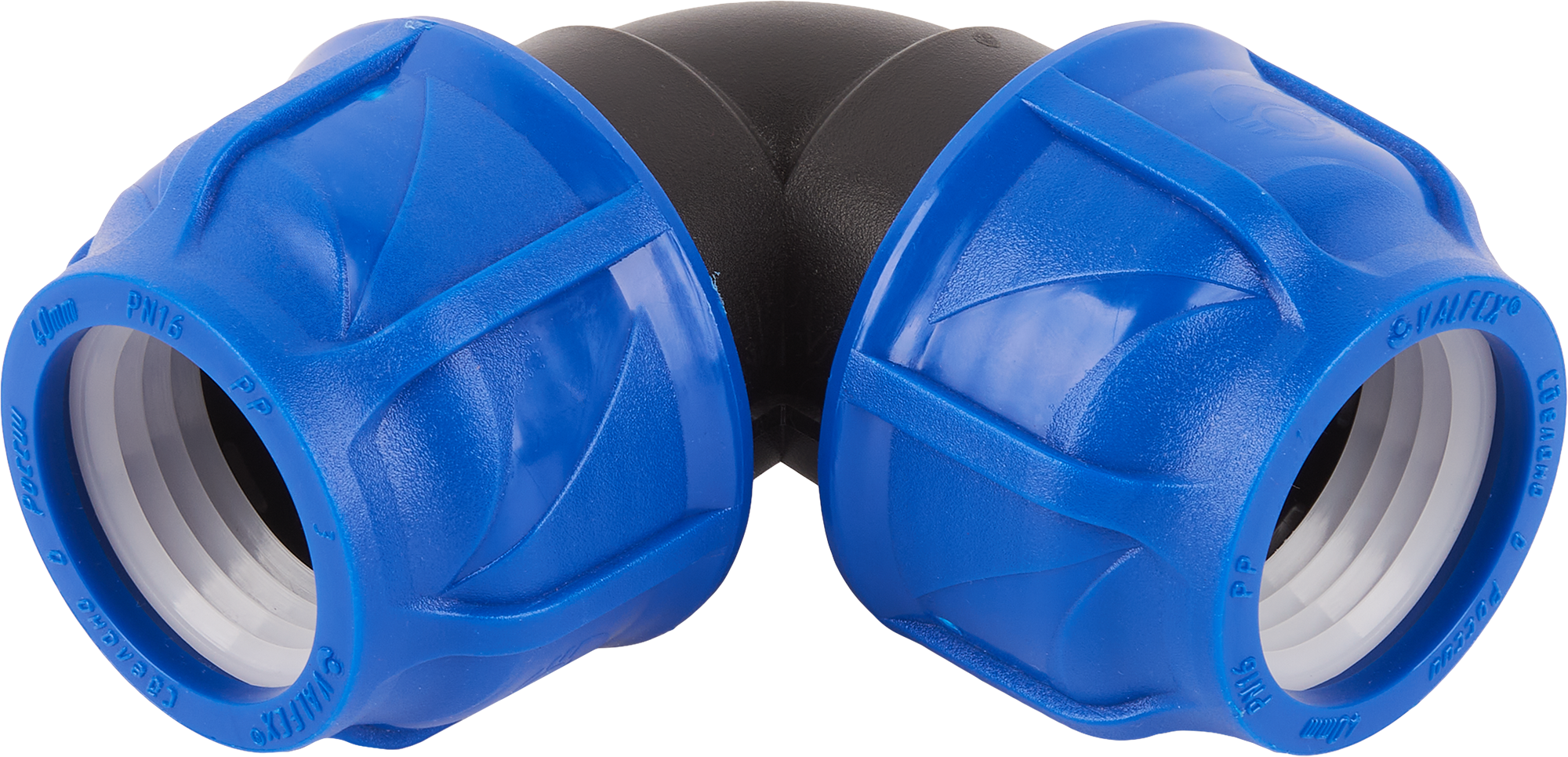 Изображение товара Отвод 90° Valfex 40x40 мм полипропилен 121001214040