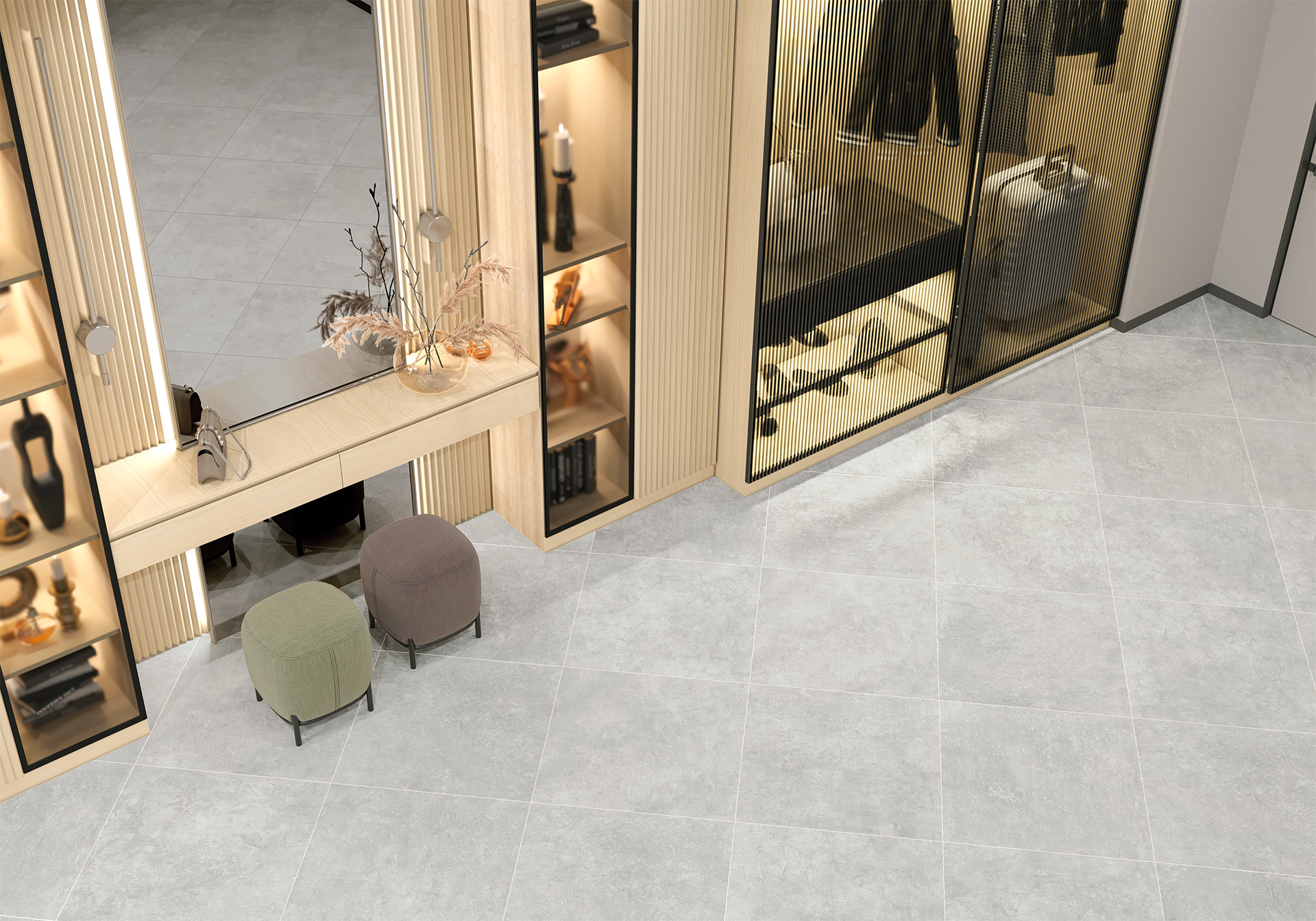 Изображение товара Плитка напольная керамогранит DELACORA Street Platinum 600x600 мм матовая утепленная