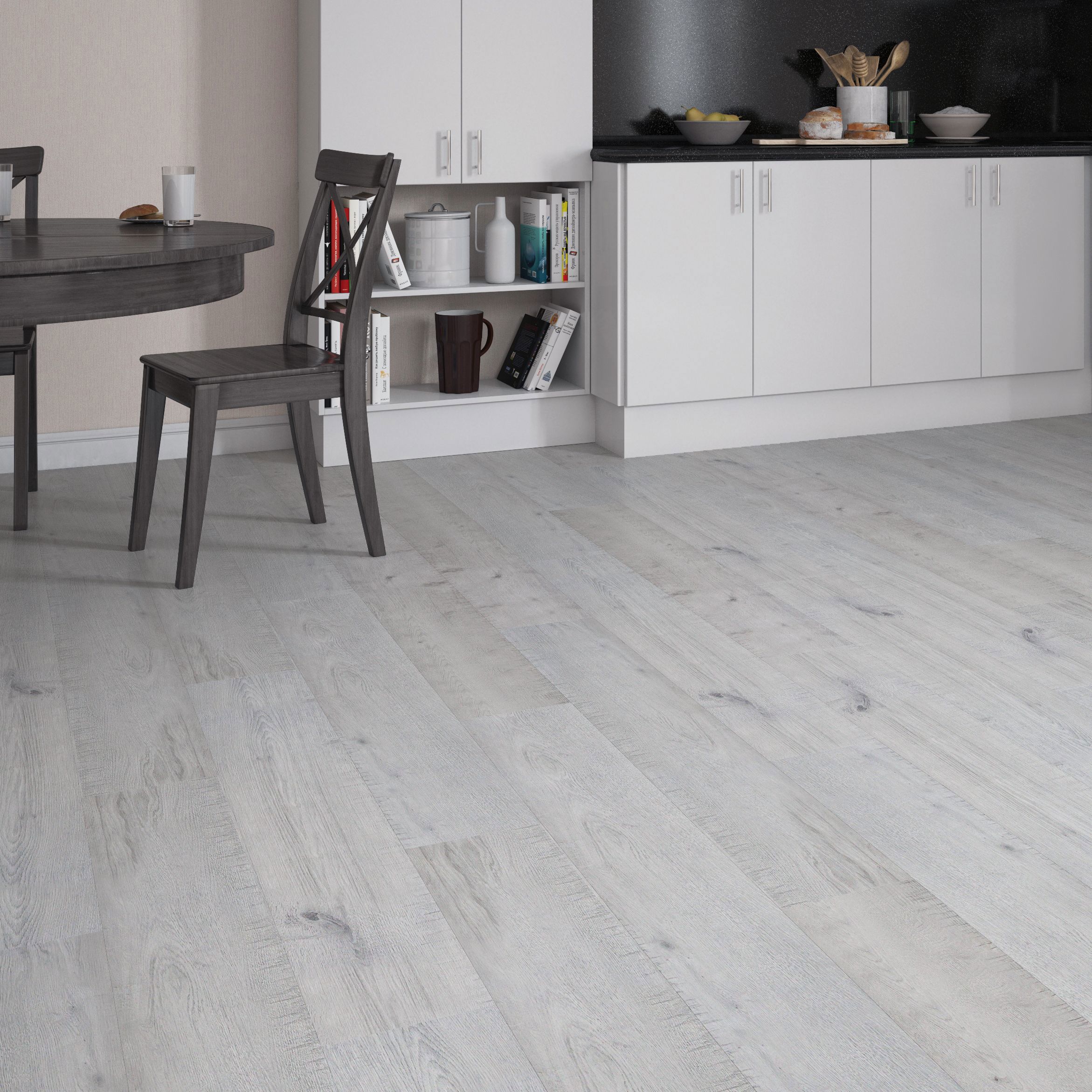 Изображение товара Ламинат Artens Дуб Девон 12 мм 33 класс серый структурный 1.332 м²