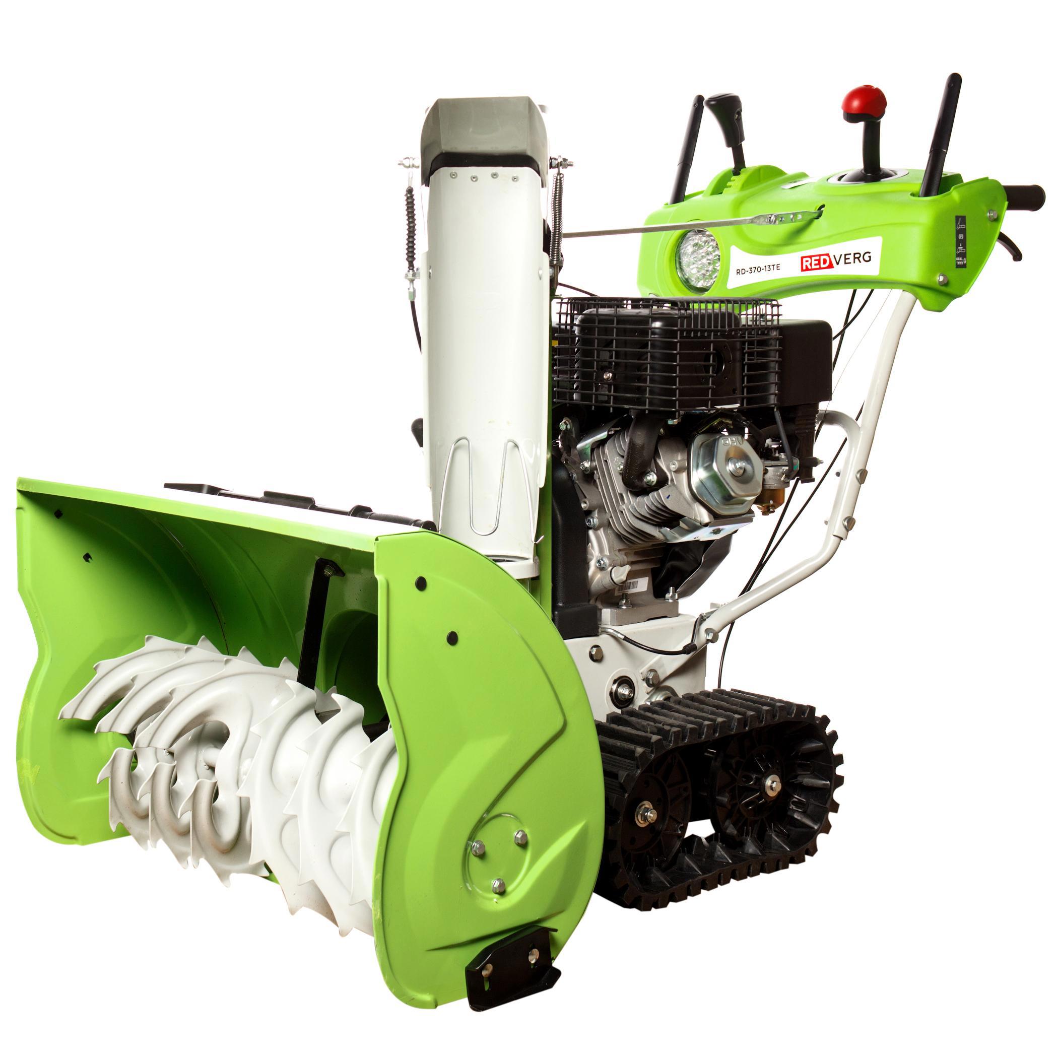 Изображение товара Бензиновый снегоуборщик RedVerg RD-370-13TE 13 л.с. гусеничный мощный