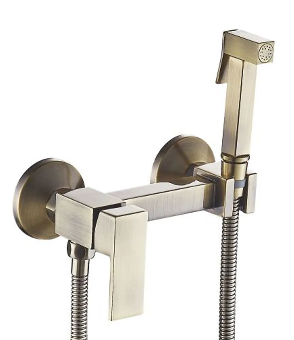 Изображение товара Набор для подключения гигиенического душа Shevanik S137Q однорычажный бронза