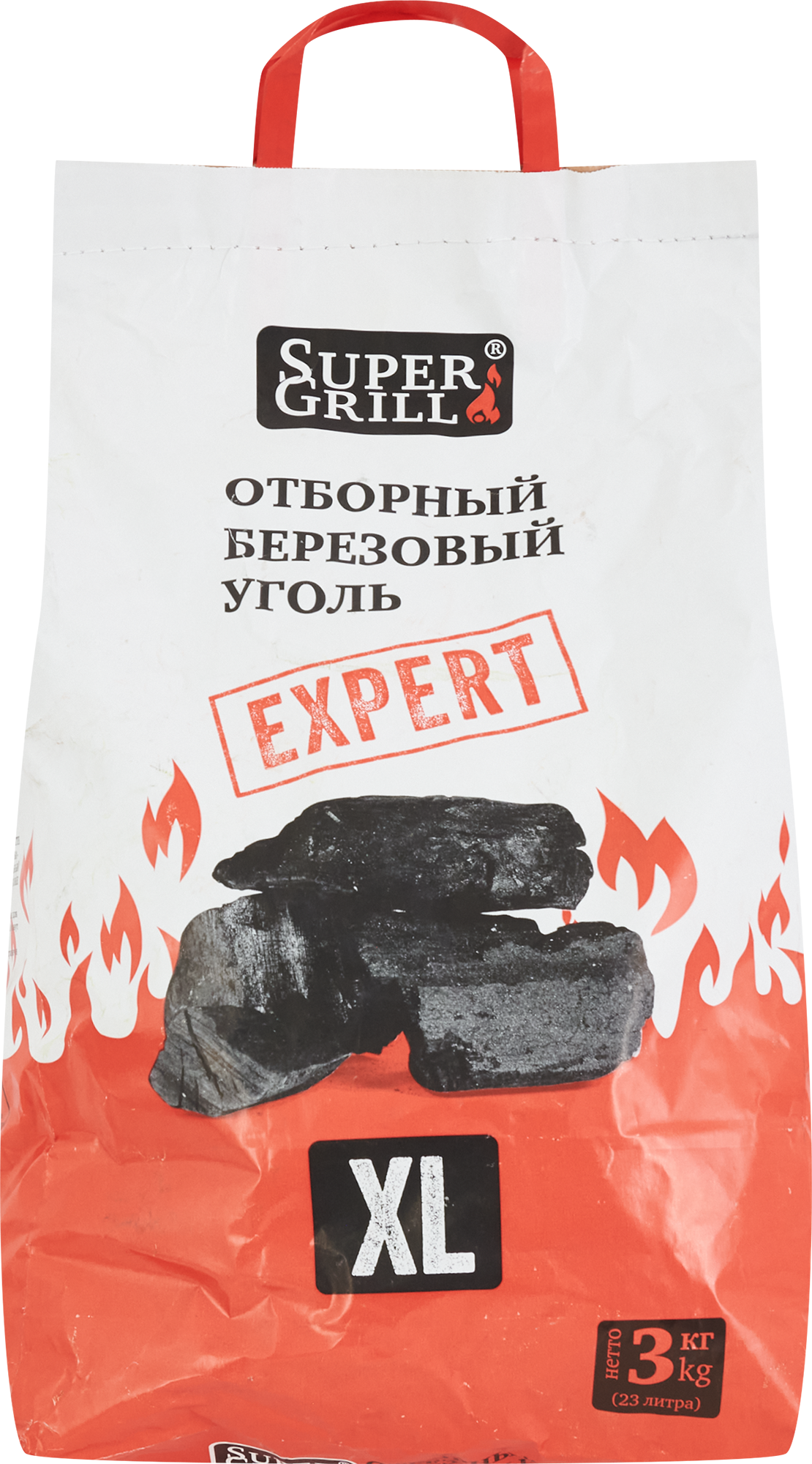 Изображение товара Уголь берёзовый отборный Supergrill 3 Кг
