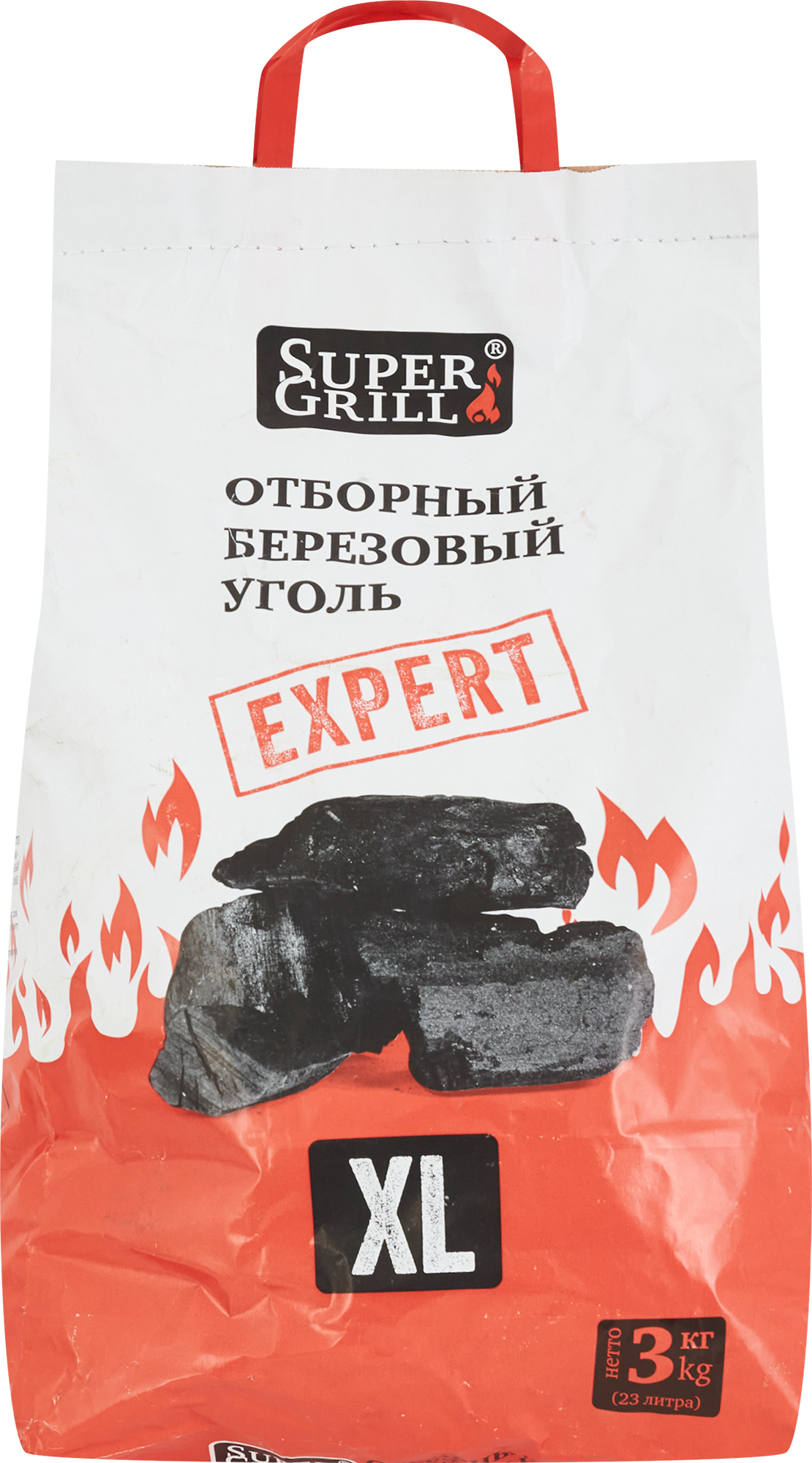 Уголь берёзовый отборный Supergrill 3 Кг