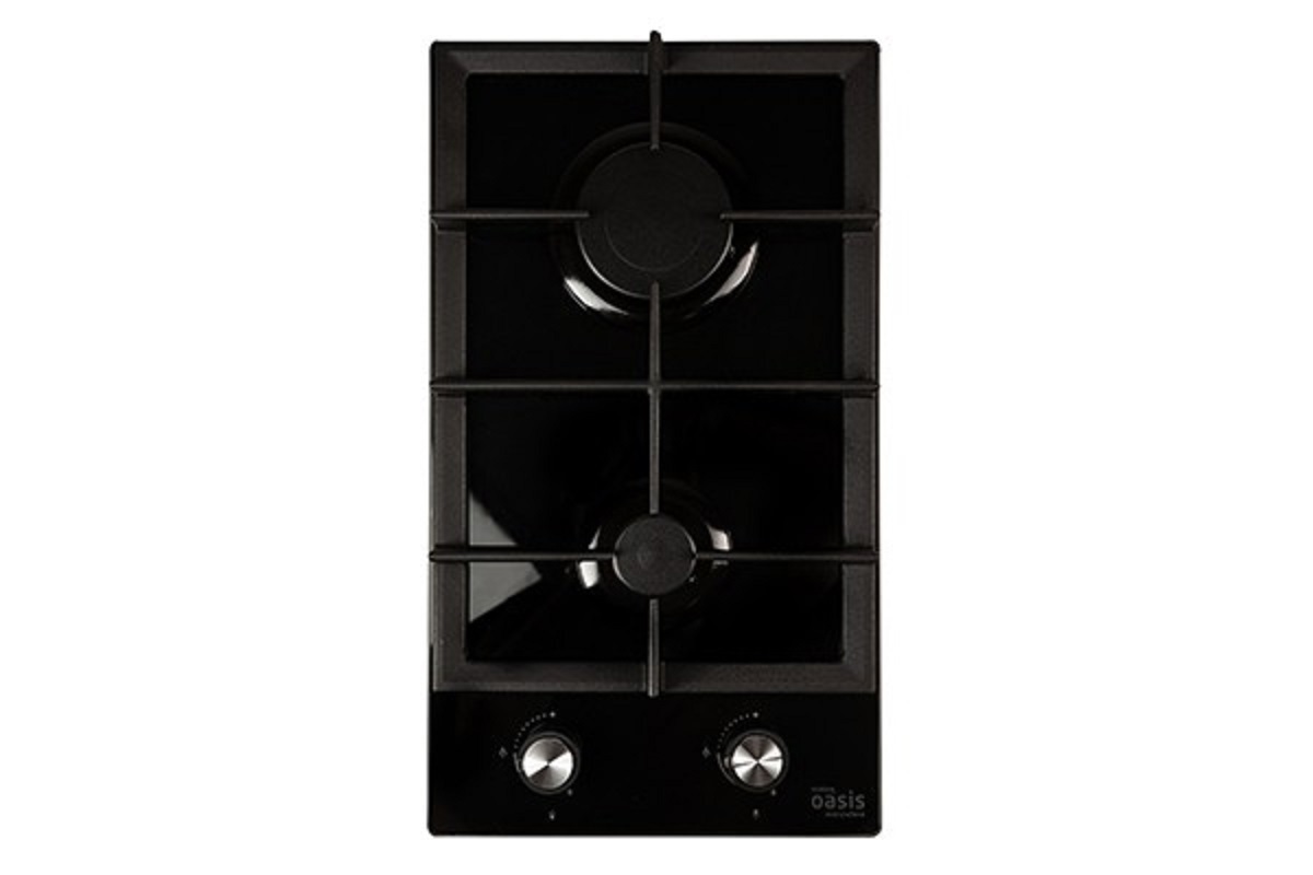 Изображение товара Газовая варочная панель Oasis P-GBD 29 см 2 конфорки цвет черный