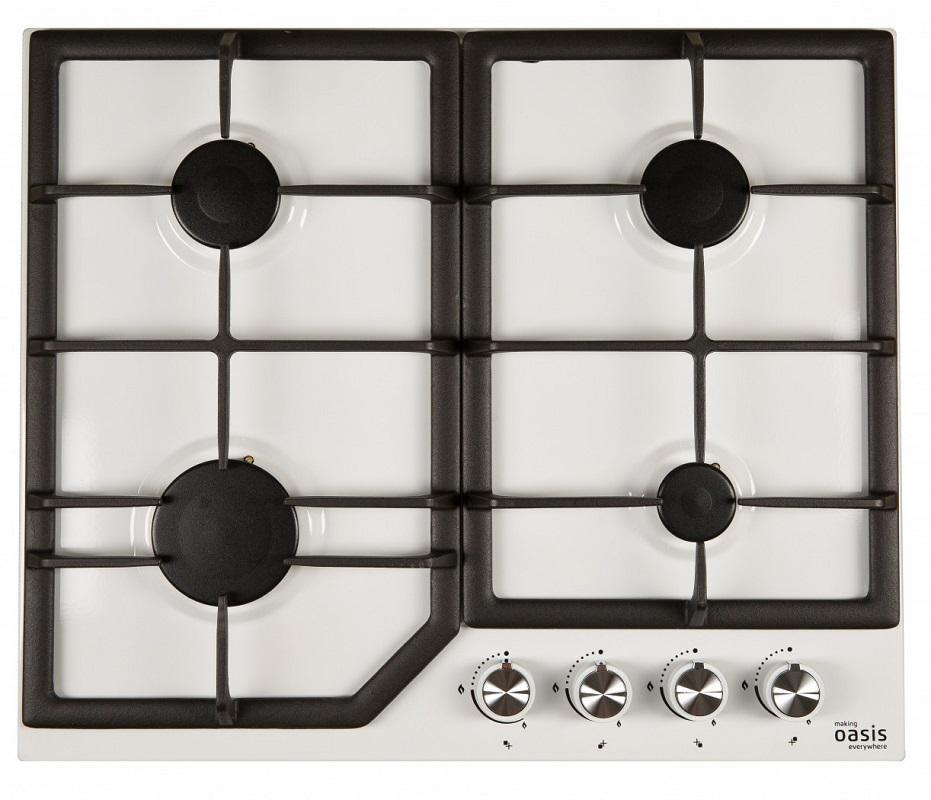 Изображение товара Газовая варочная панель Making Oasis Everywhere P-MWR F 61 см 4 конфорки цвет белый