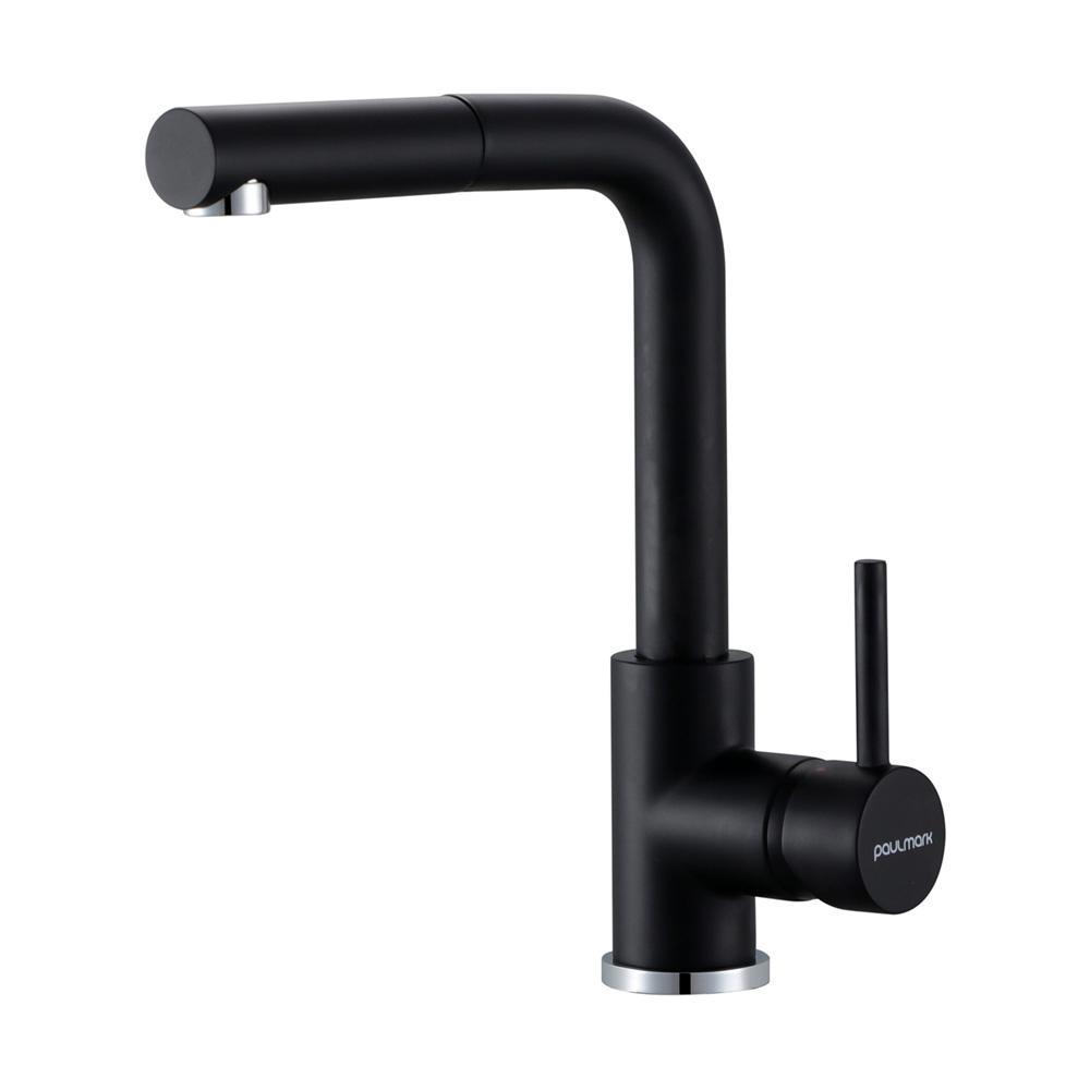 Изображение товара Однорычажный смеситель Paulmark Ka214311-401tb 27 см цвет черный Изображение товара Однорычажный смеситель Paulmark Ka214311-401tb 27 см цвет черный