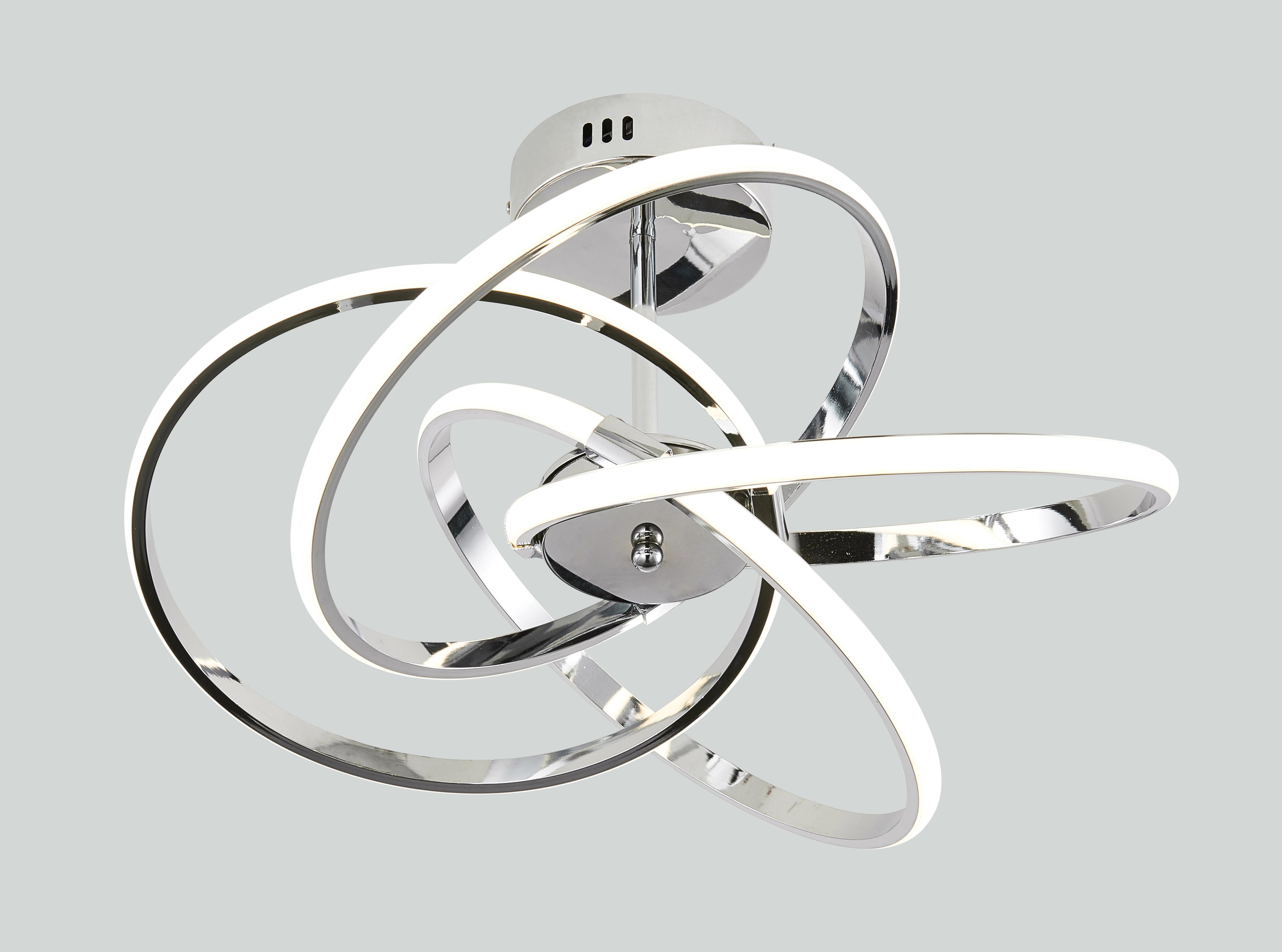 Изображение товара Люстра потолочная светодиодная MODERLI Nino 18 м² с изменением оттенков белого хром