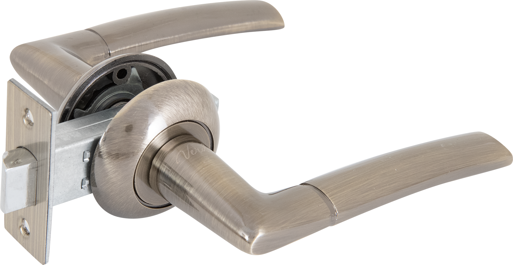 Дверные ручки 11 AB без запирания комплект цвет бронза