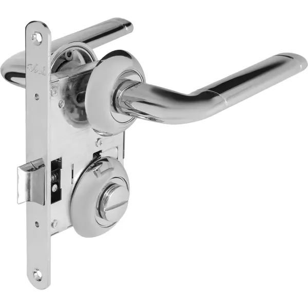 Дверные ручки 165 CP, с запиранием, комплект, цвет хром