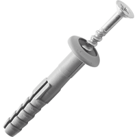 Изображение товара Набор для крепления плинтуса (50 шт.) — дюбель-гвозди 6x40 мм, полипропилен, Россия