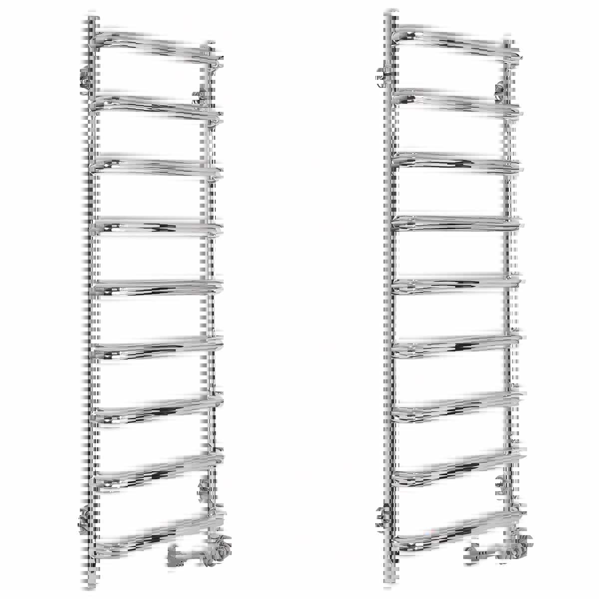 Изображение товара Полотенцесушитель электрический Laris Стандарт П П9 500x900 мм 165 Вт с терморегулятором и полкой лесенка цвет хром
