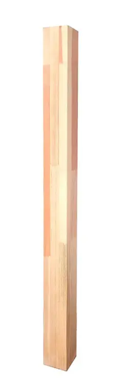 Столб сращенный лиственница прямой 1200x80x80 мм.