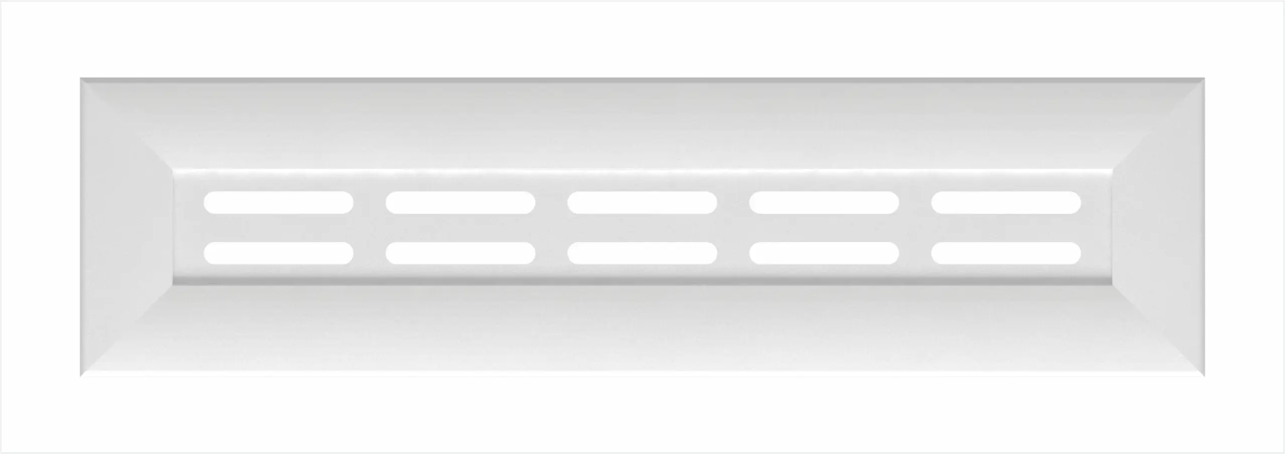 Крышка для экрана радиатора МДФ 60x17 см белый