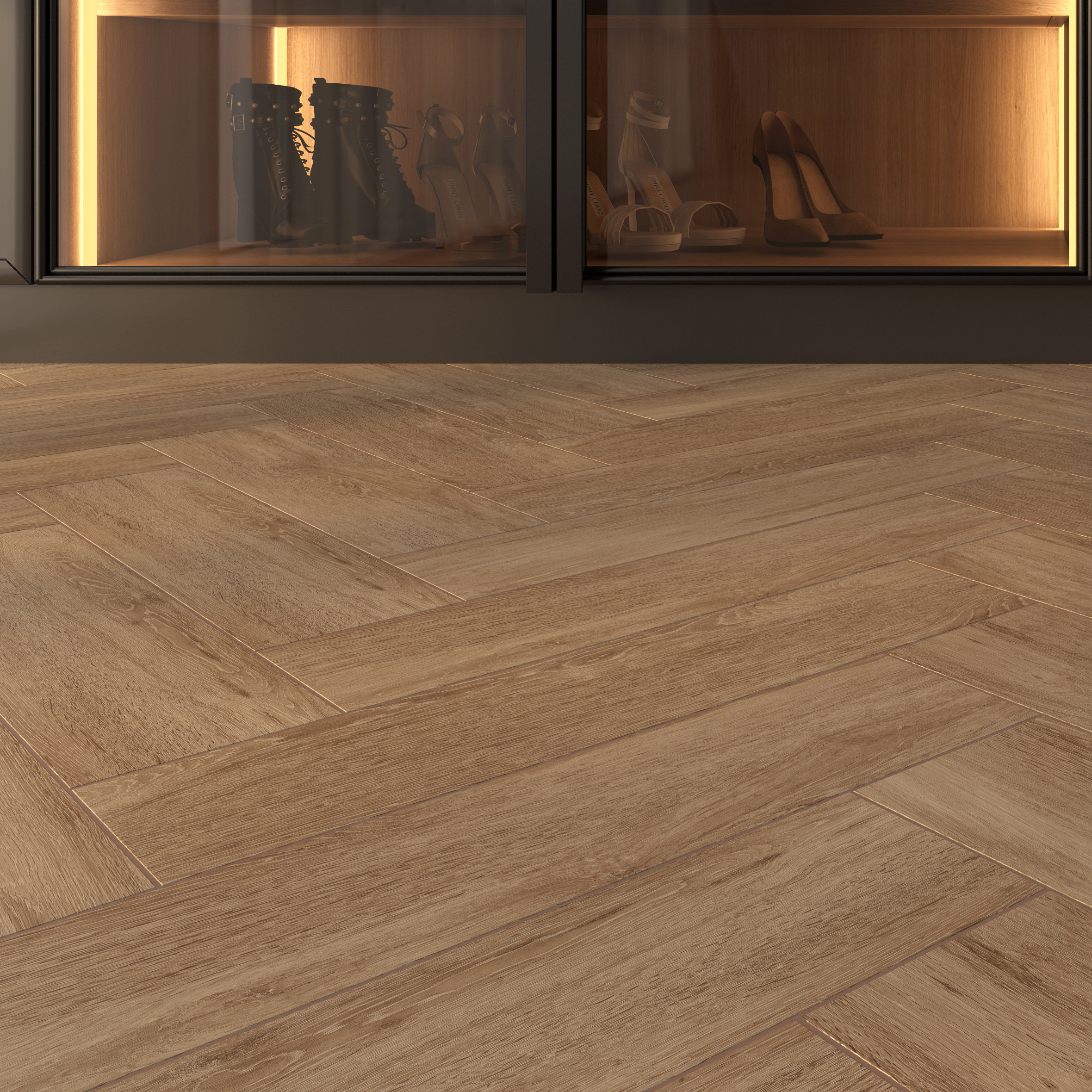 Изображение товара Глазурованный керамогранит Gracia Ceramica Taiga 12.5x50 см коричневый