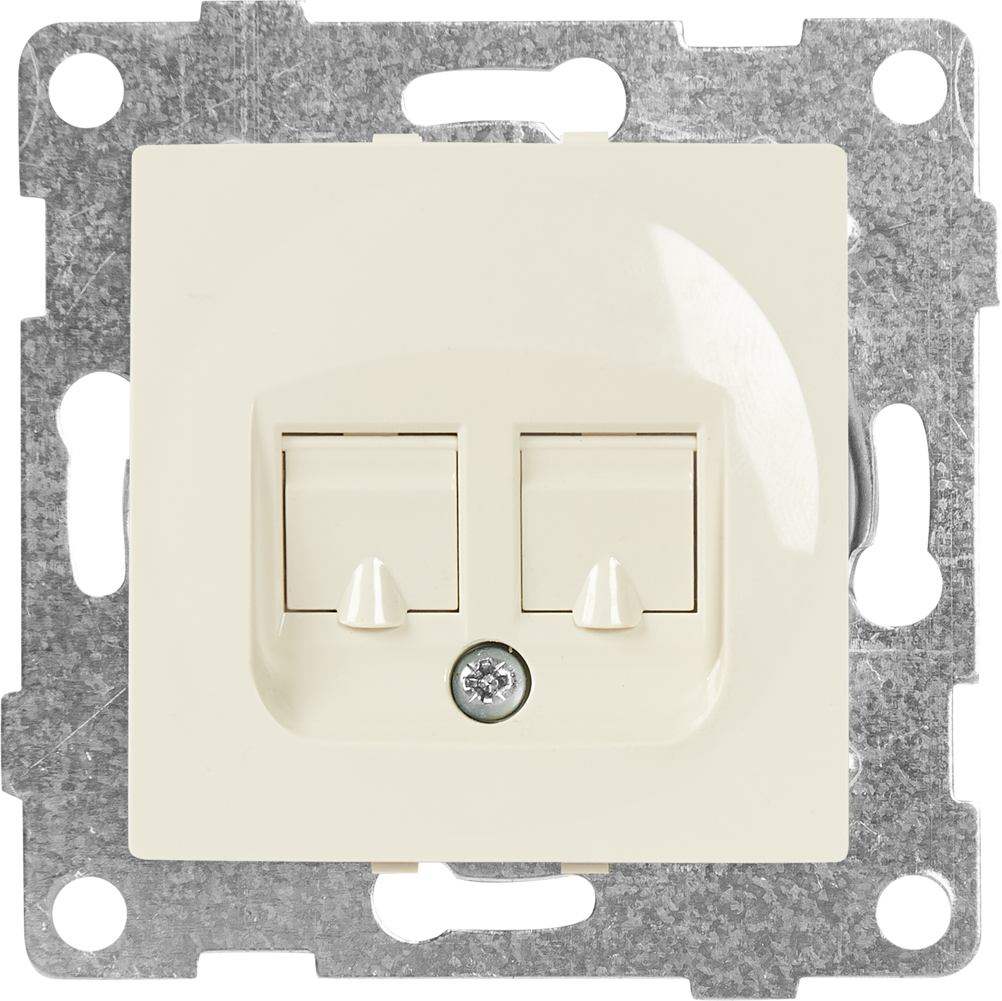 Изображение товара Компьютерная розетка Gusi Electric Ugra RJ45 без заземления бежевый