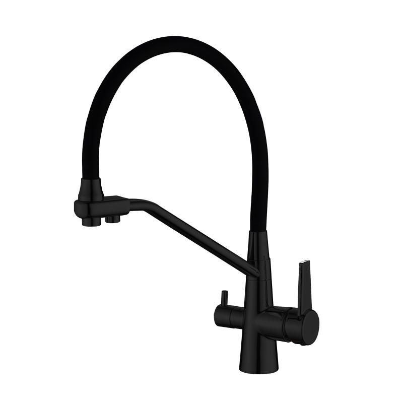 Изображение товара Однорычажный смеситель Haiba Hb76855-7 излив 20.7 см цвет черный