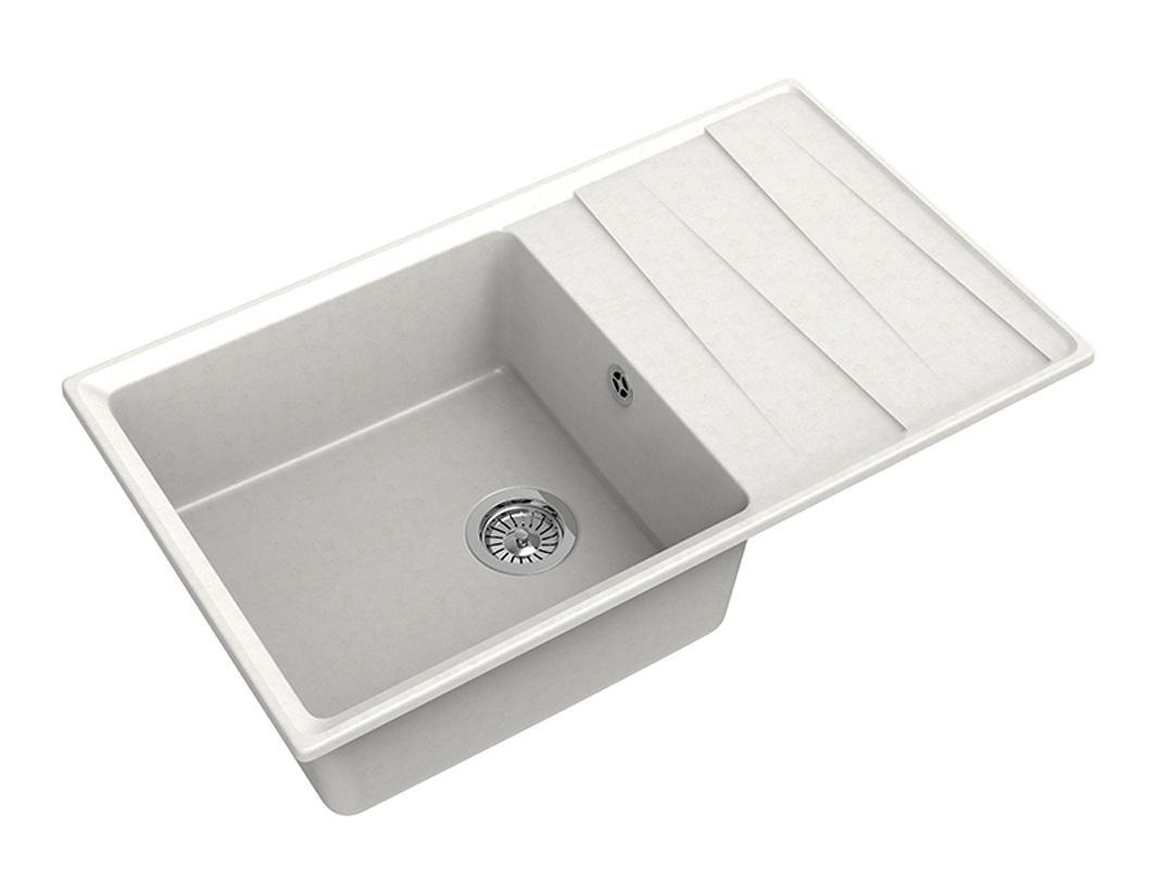 Изображение товара Мойка под столешницу Эко-м Эком 50x86x20 см искусственный камень цвет белый