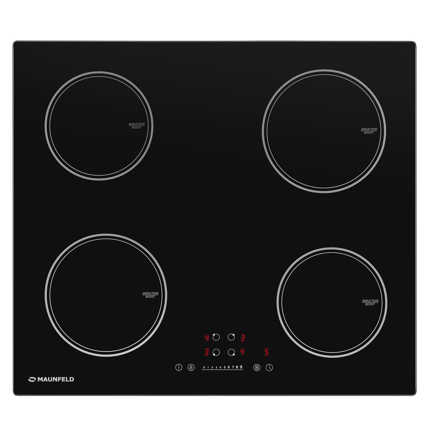Изображение товара Индукционная варочная панель Maunfeld AVI594FBK 59 см 4 конфорки цвет черный