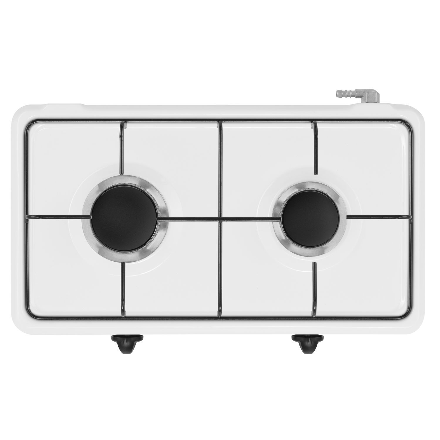 Изображение товара Газовая настольная плита Maunfeld EGHE.F62.3EW 50 см 2 конфорки цвет белый