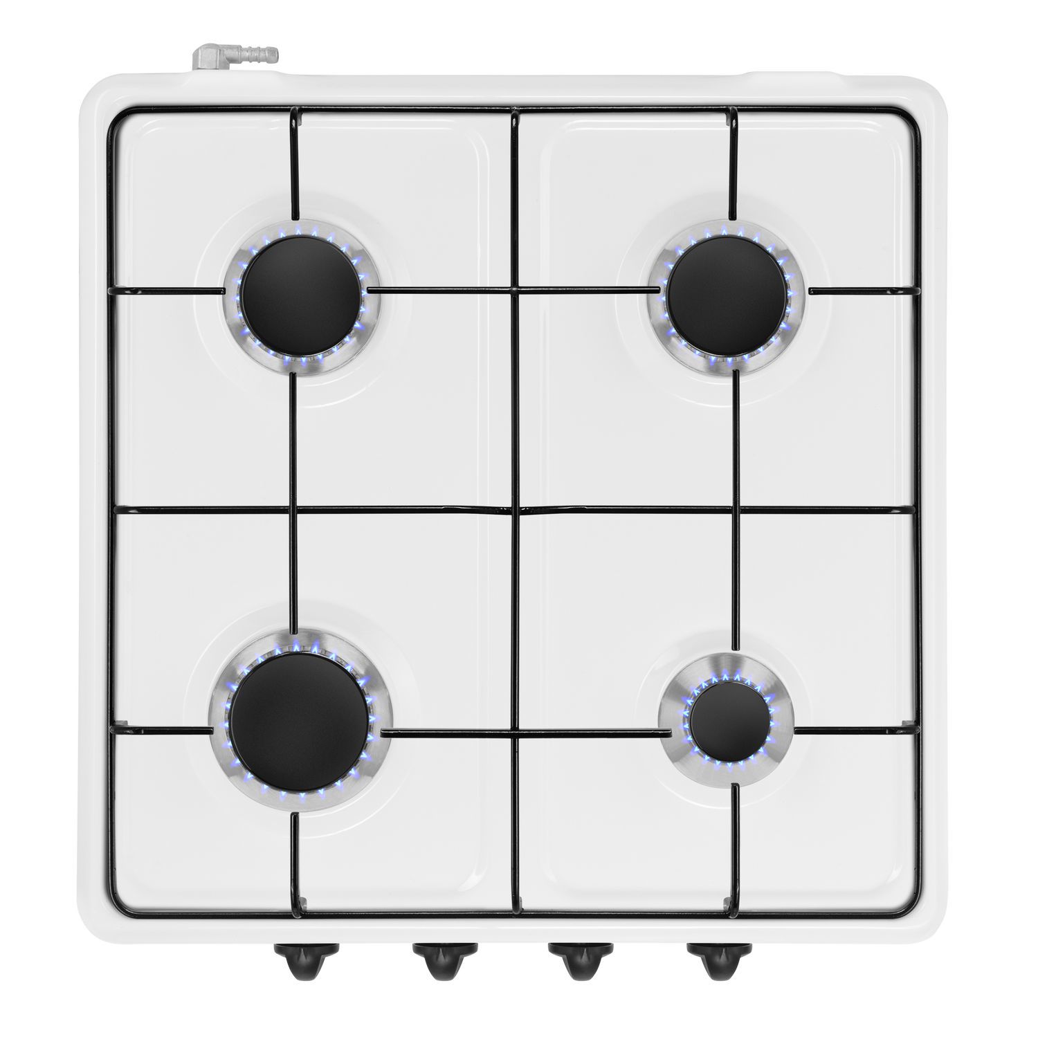 Изображение товара Газовая настольная плита Maunfeld EGHE.F64.3EW 4 конфорки белая 50 см