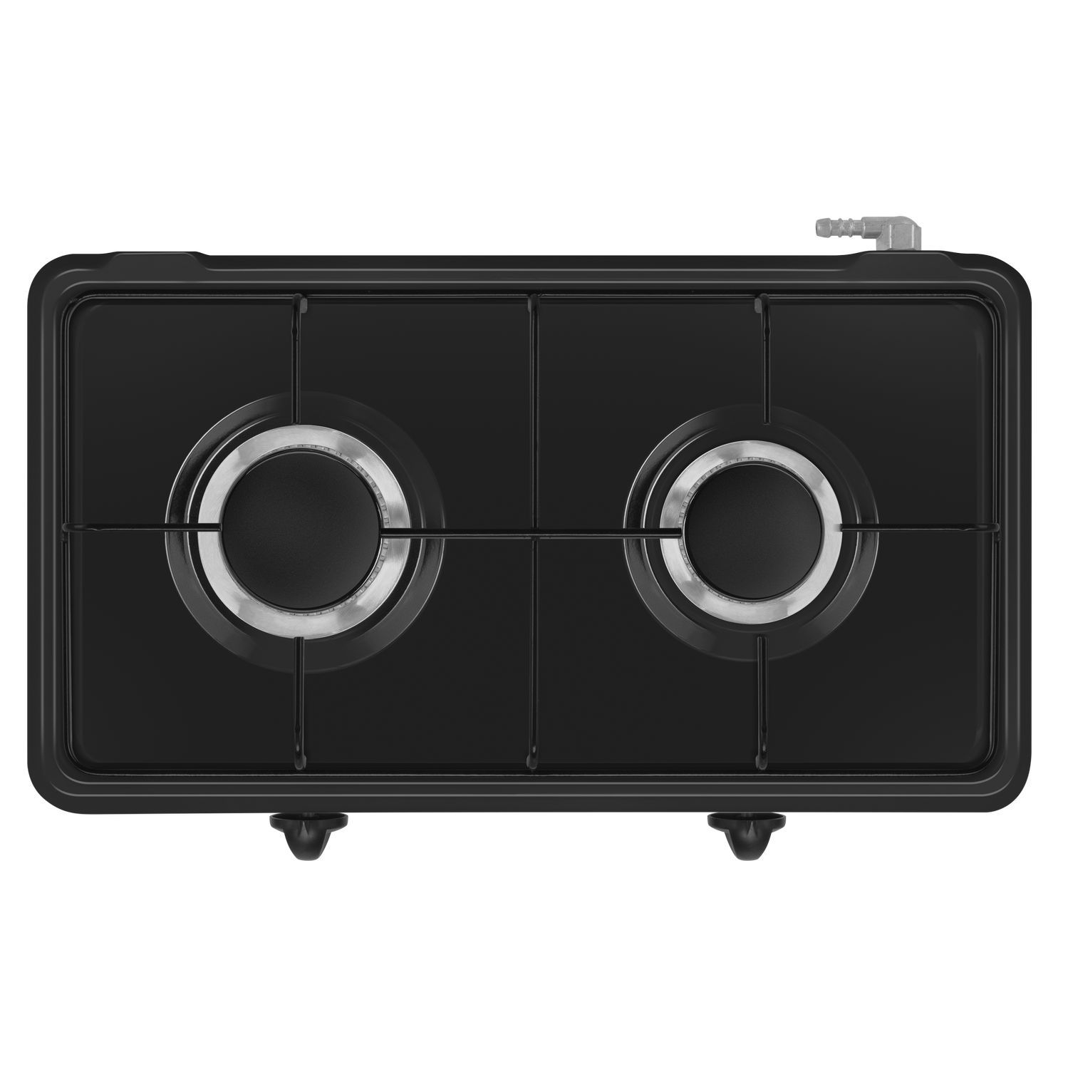 Изображение товара Газовая настольная плита Maunfeld EGHE.F62.3EB 2 конфорки черный 50 см