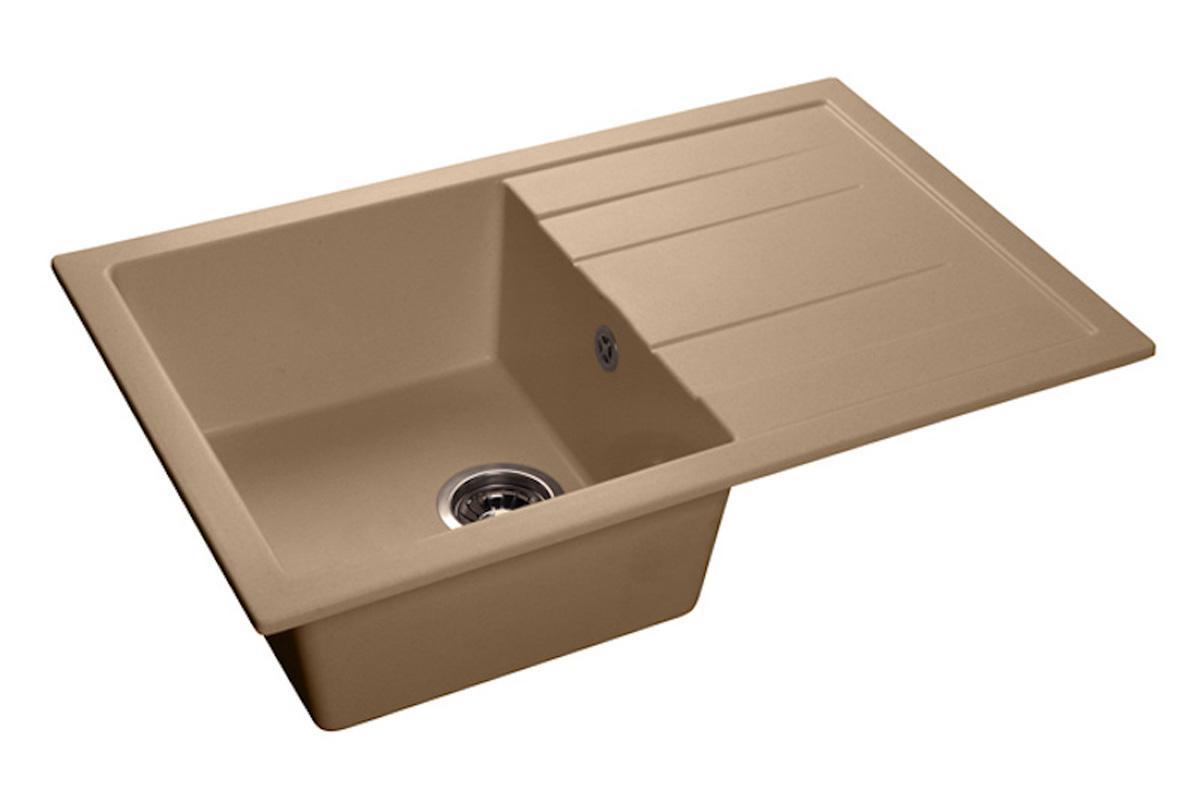 Изображение товара Мойка под столешницу Эко-м М-78-Q Эком 77x49.5x20 см искусственный камень цвет топаз