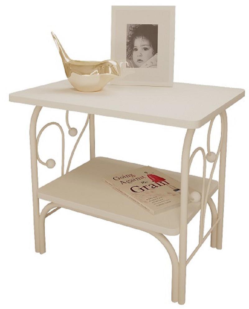 Изображение товара Тумба прикроватная Форвард-мебель МК-7 белая 50x45x36 металл ЛДСП