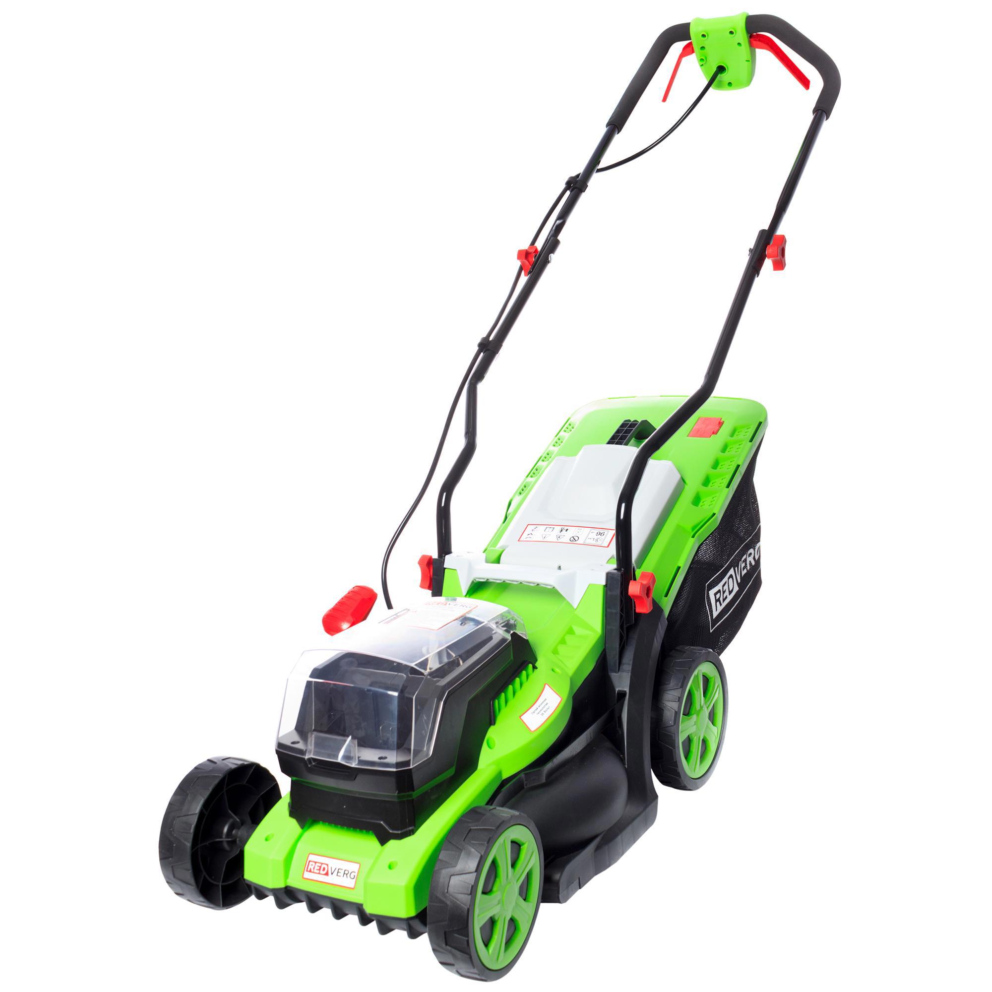 Изображение товара Газонокосилка аккумуляторная Redverg RD-LM340-36V 34 см