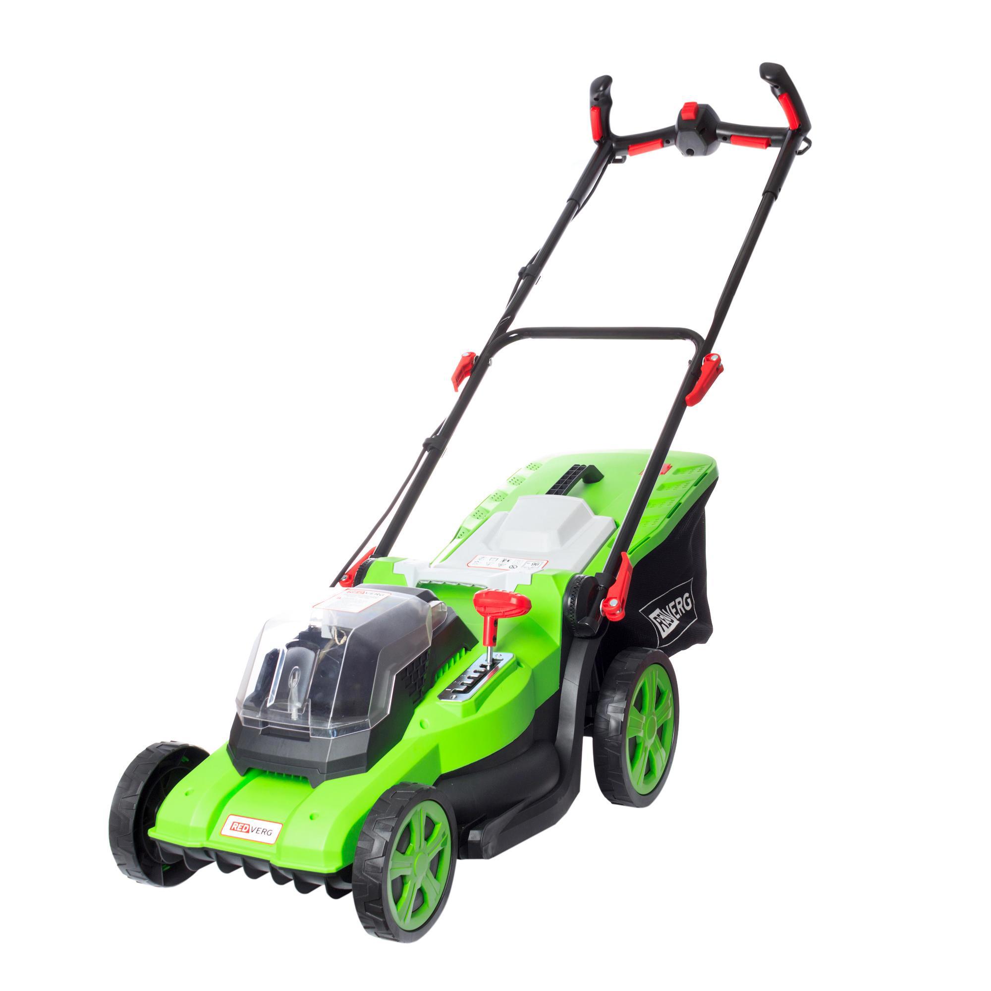 Изображение товара Газонокосилка аккумуляторная Redverg Rd-lm400-36v/bl 40 см