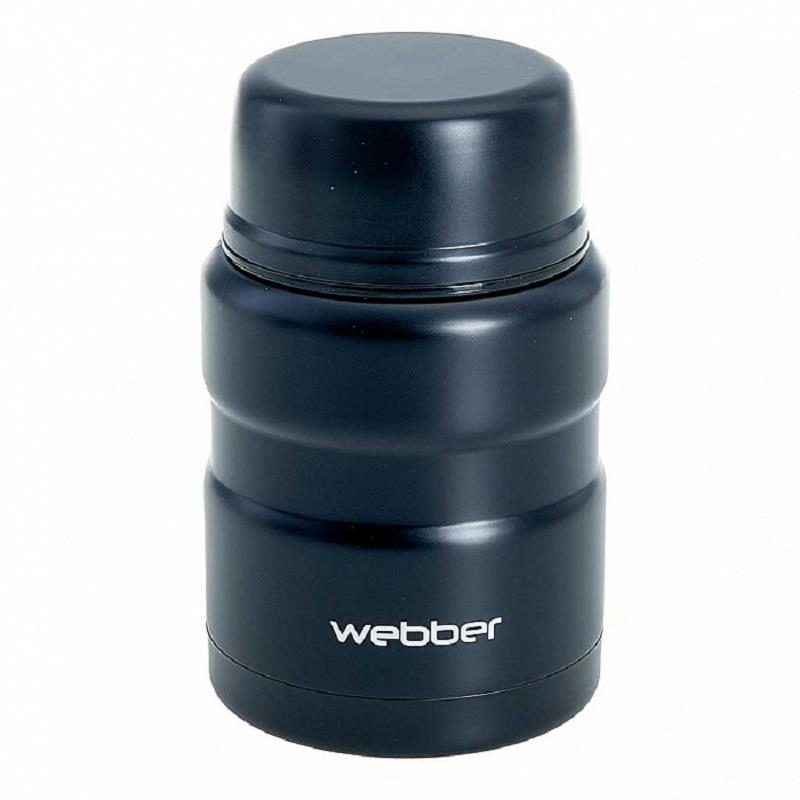 Изображение товара Термос Webber 500 мл из нержавеющей стали с широкой горловиной черный