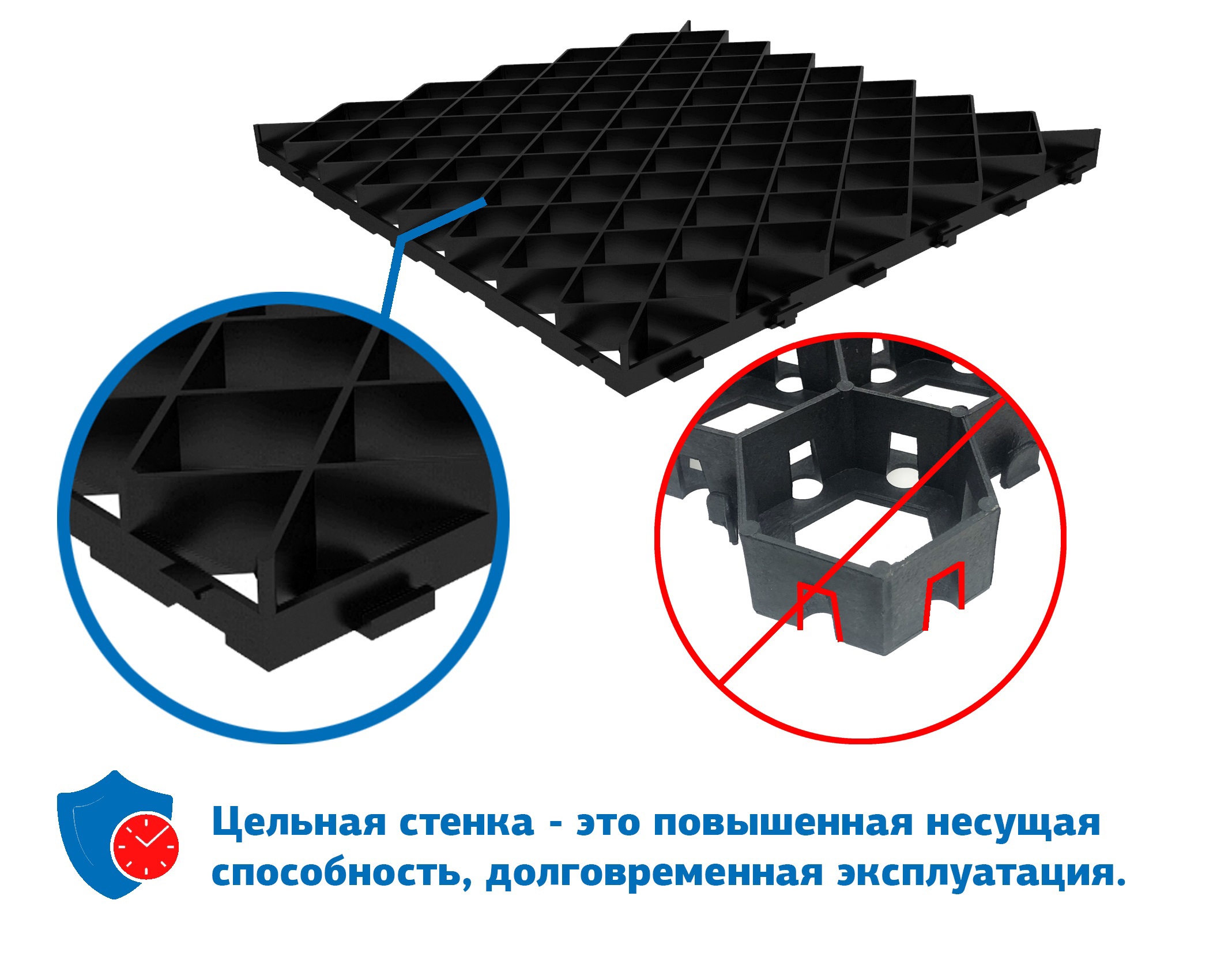 Изображение товара Газонная решётка 60x60 см С250 пластик цвет черный Изображение товара Газонная решётка 60x60 см С250 пластик цвет черный