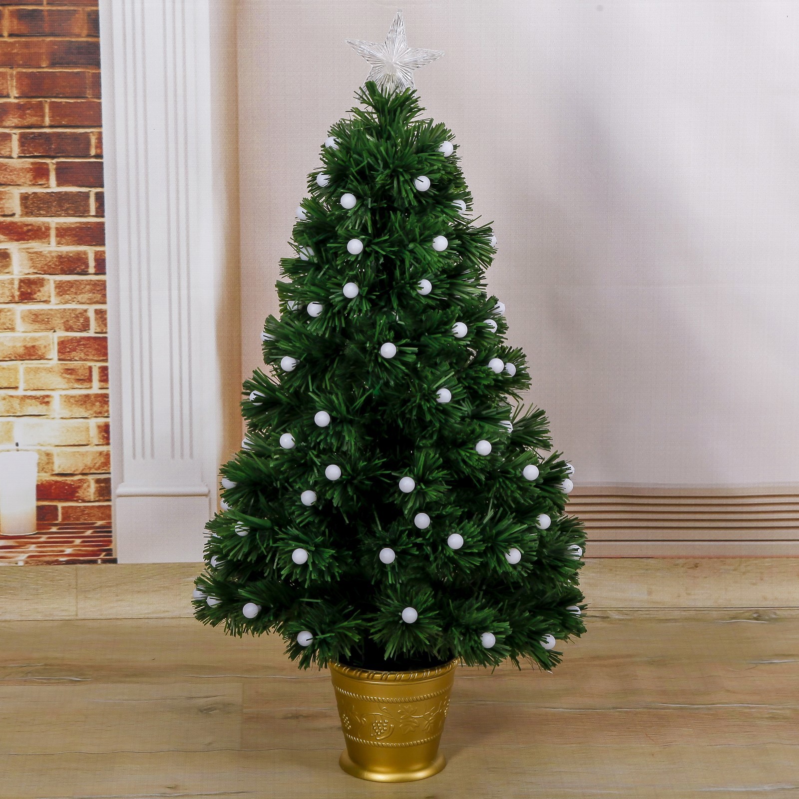 Изображение товара Ель новогодняя искусственная Зимнее волшебство Огонек 90см 1108628