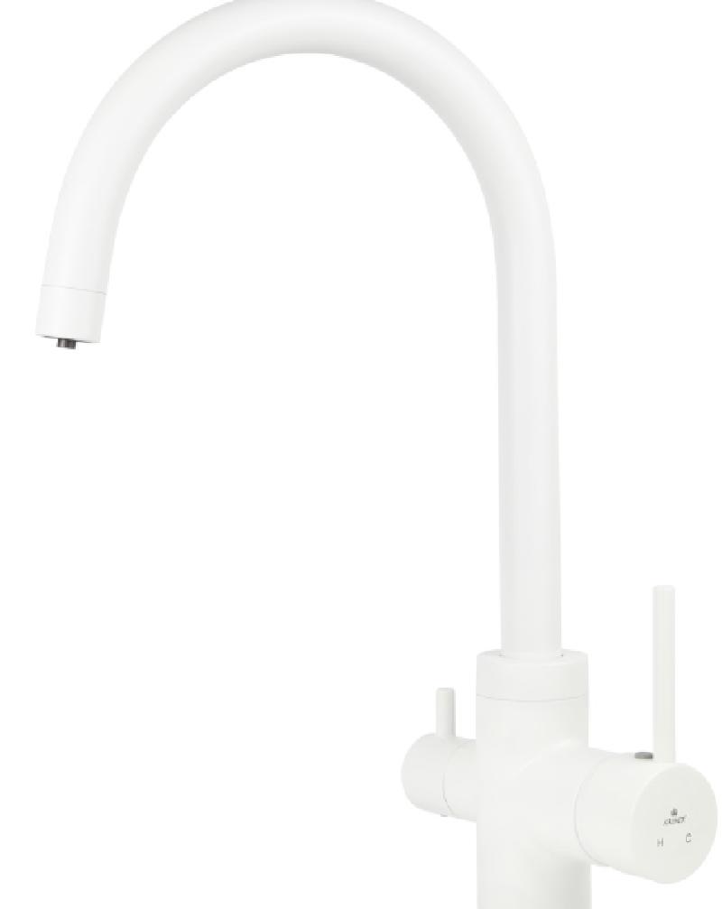 Изображение товара Однорычажный смеситель Kaiser Merkur белый 26744-4 для кухни