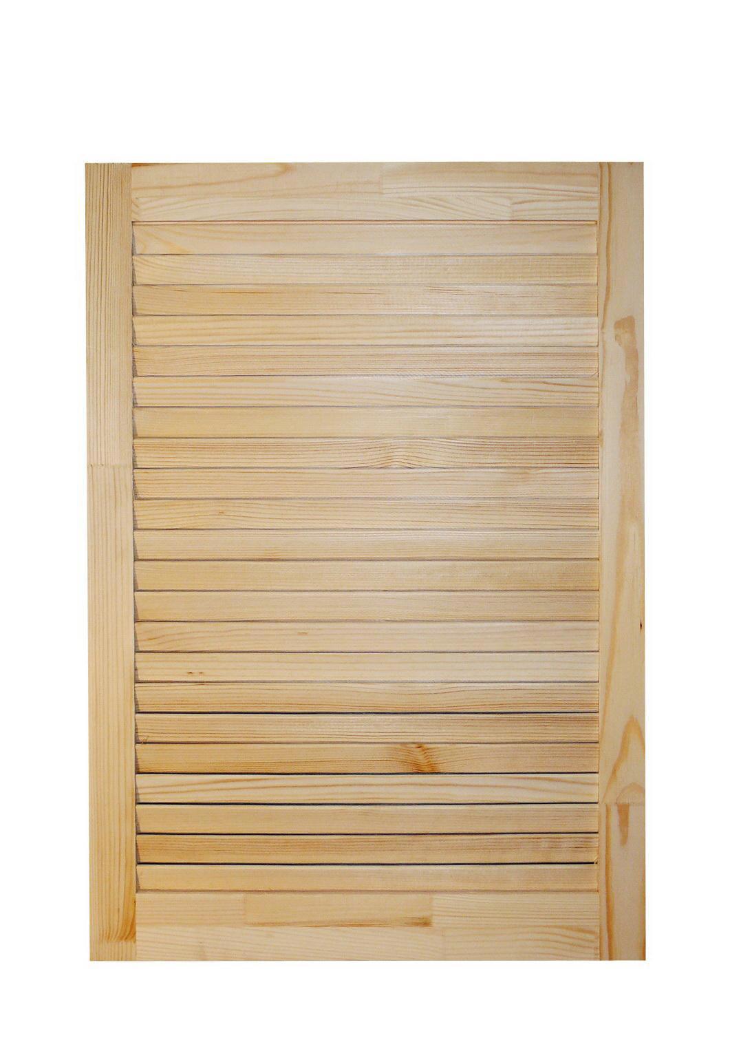 Изображение товара Жалюзийная дверь Леспроф 715x594x20 мм сосна категория Экстра натуральное дерево