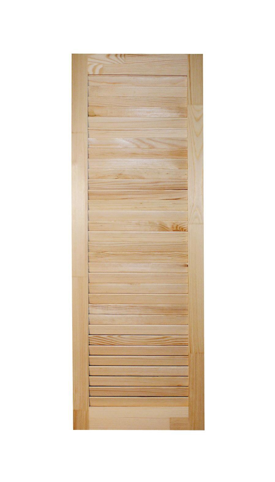 Изображение товара Жалюзийная дверь Леспроф 993x344x20 мм из сосны, категория Экстра