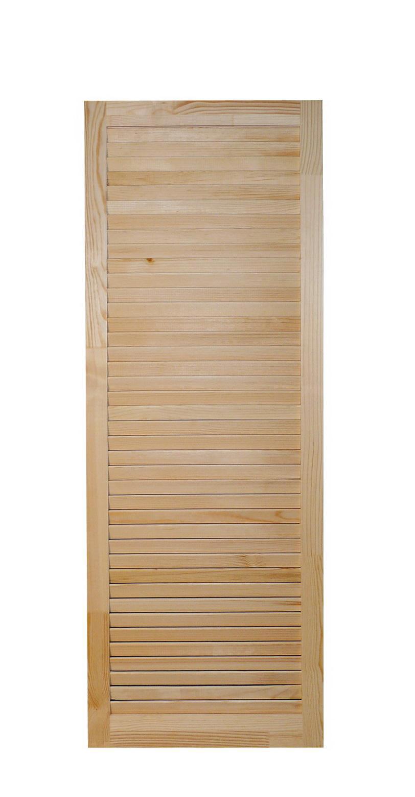 Изображение товара Жалюзийная дверь Леспроф 1205x494х20 мм сосна категория Экстра